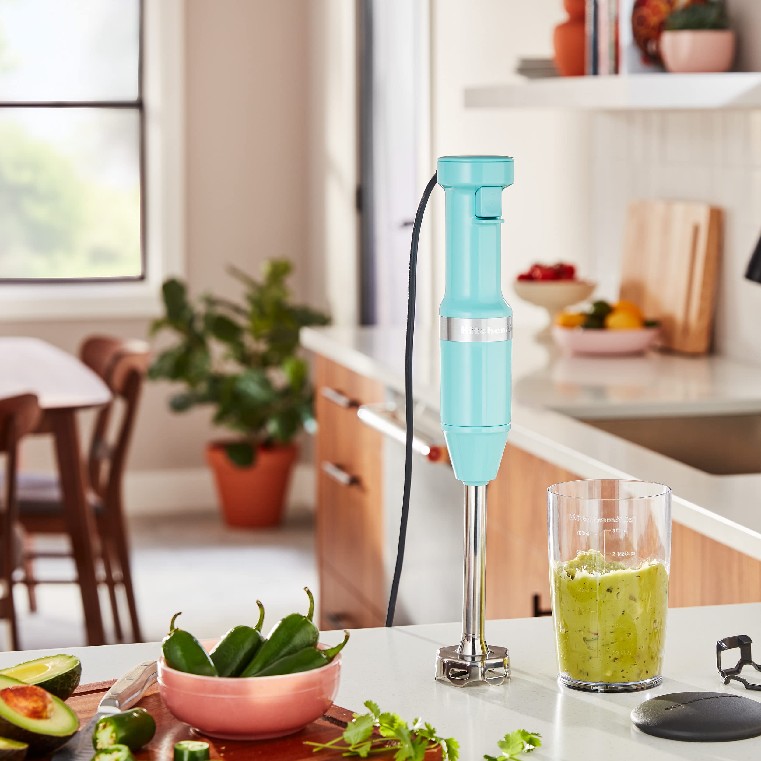 Variable Speed Corded Hand Blender KHBV53, Aqua Sky, 1 Liter