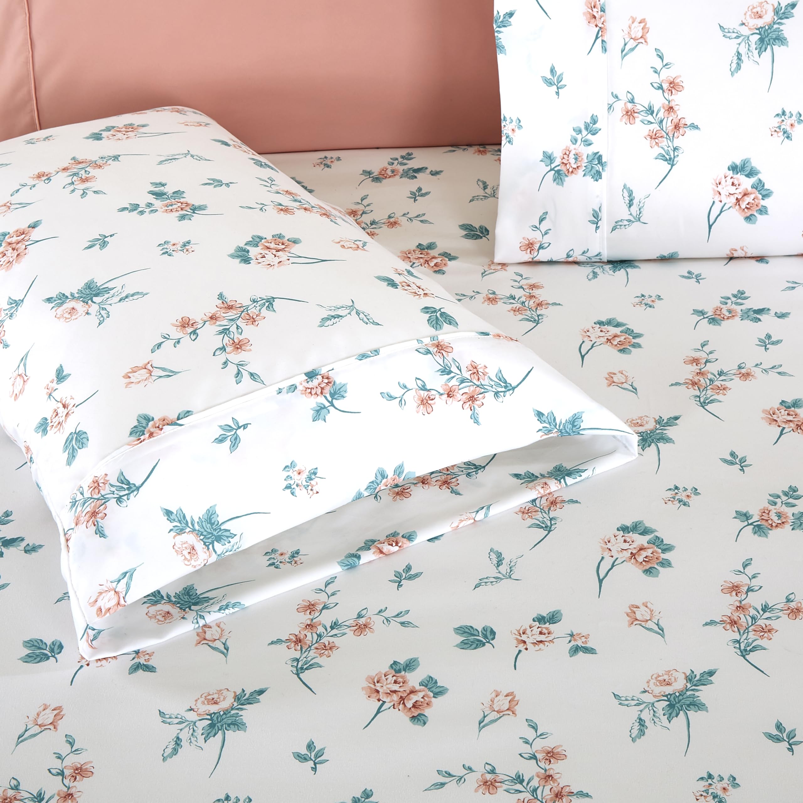 1Elegant Comfort Best, Softest, Coziest 6-Piece Sheet Sets! - 1500 Premier Hotel Quality Luxurious Wrinkle Resistant 6-Piece Damask Stripe Bed Sheet Set, Queen Sage/Green