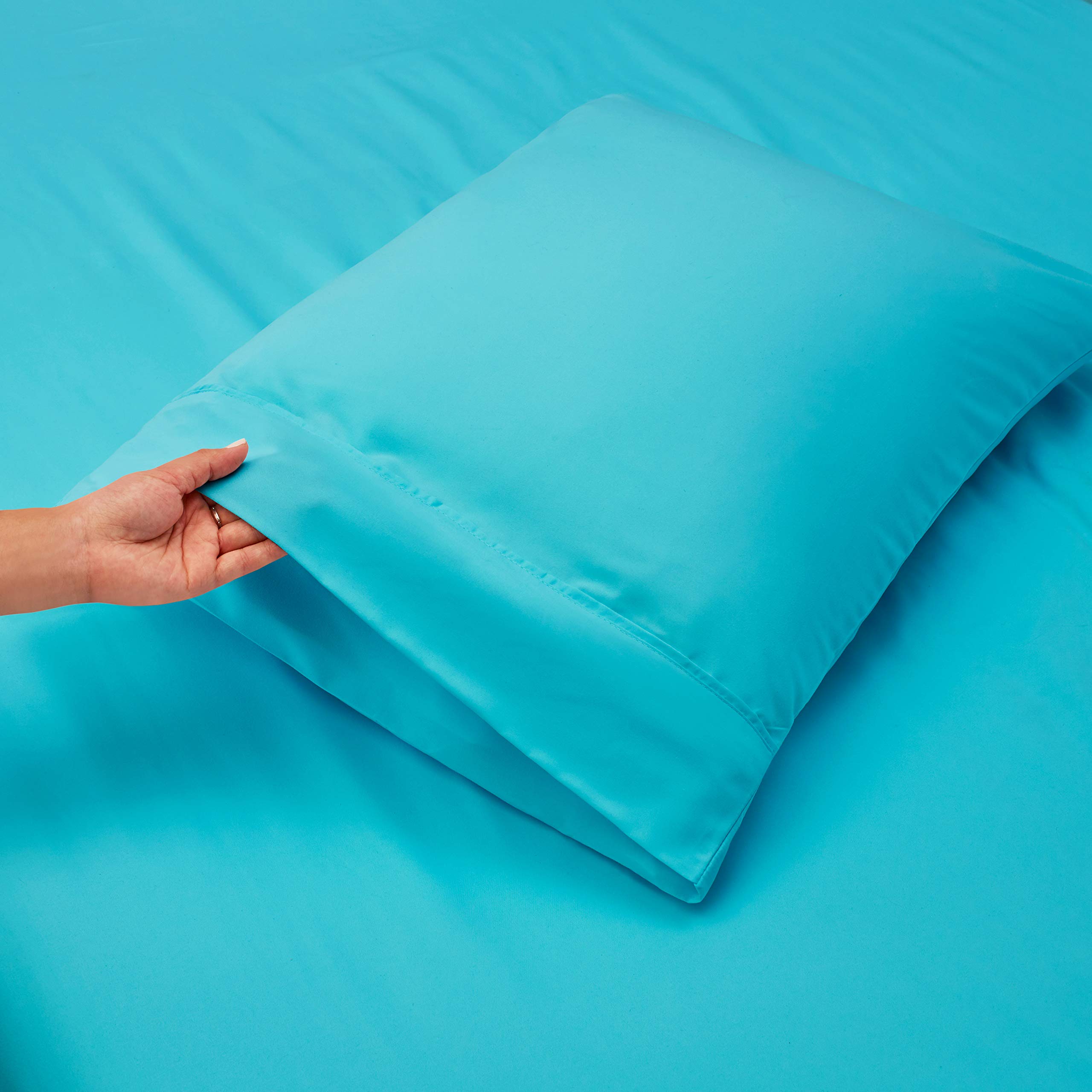 1Extra Deep Pocket King Size Sheets Sets - Fits Mattress 18-24 Inches Deep - Extra Deep Pocket Sheets - 6 Piece King Size Sheets - King Sheets Deep Pocket - Grey Sheets