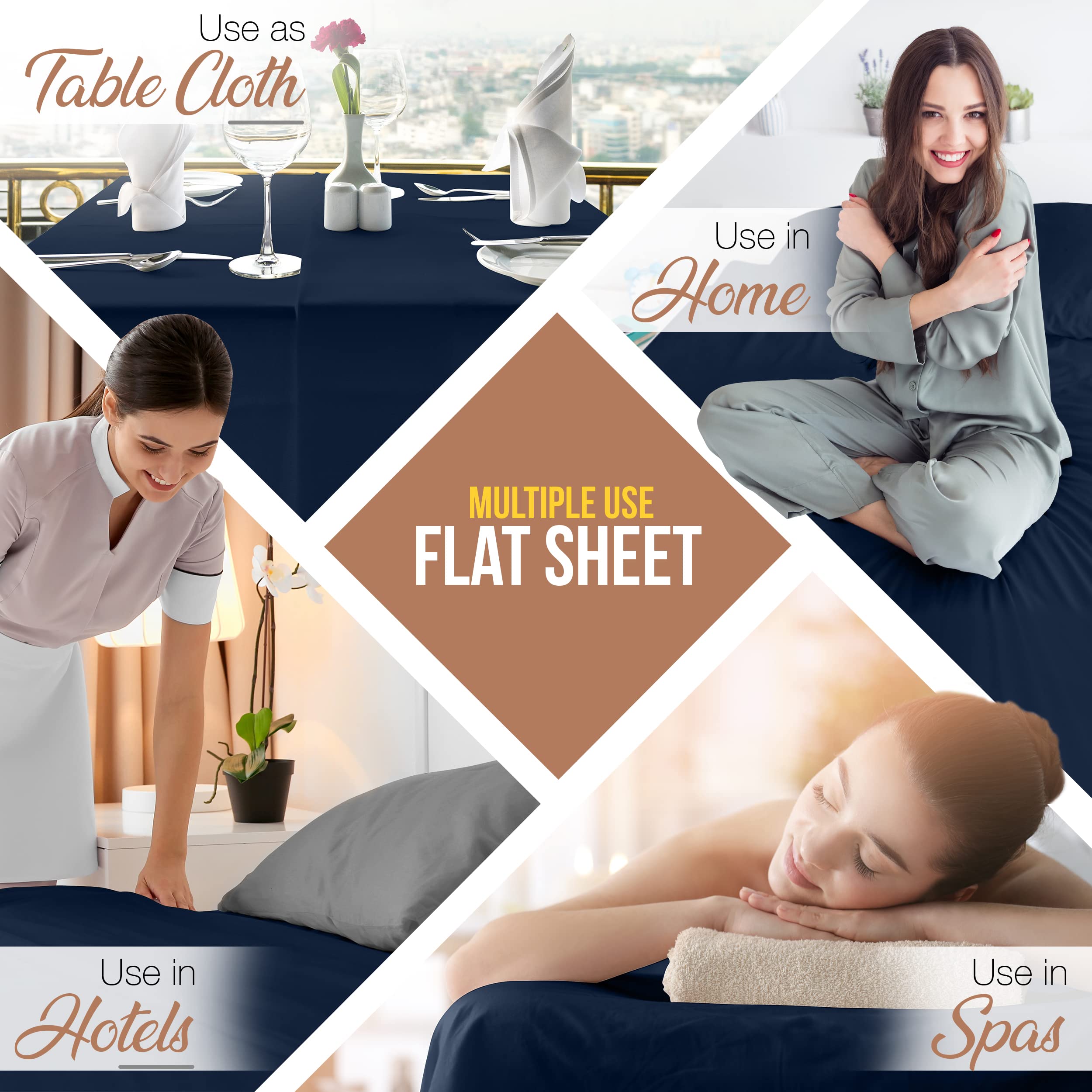 1    Utopia Bedding Flat Sheet - Soft Brushed Microfiber Fabric - Shrinkage & Fade Resistant Top Sheet - Easy Care - 1 Flat Sheet Only (Twin, White)