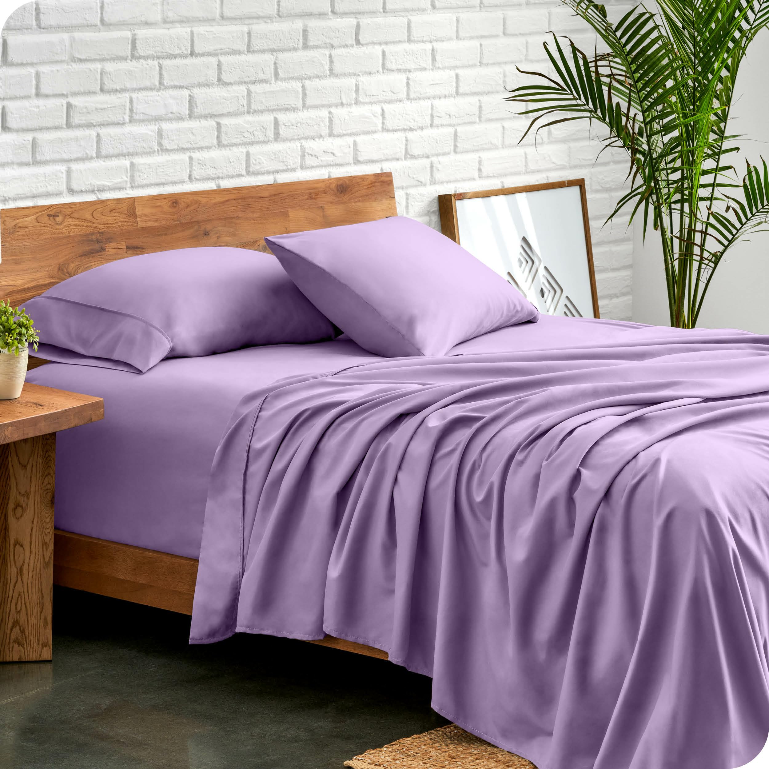 Queen Sheet Set - Luxury 1800 Ultra-Soft Microfiber Queen Bed Sheets - Double Brushed - Deep Pockets - Easy Fit - 4 Piece Set - Bedding Sheets & Pillowcases (Queen, Grey)