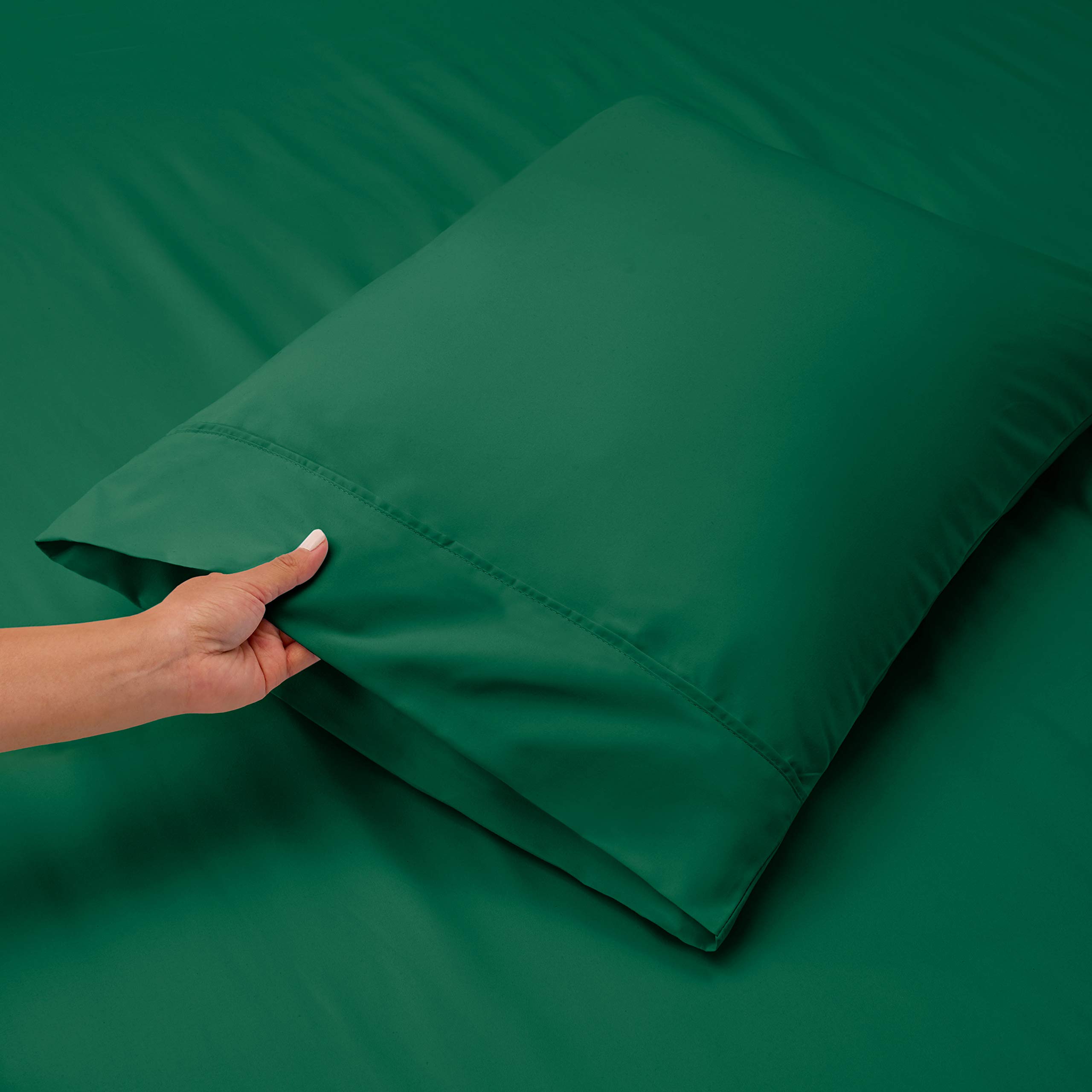 1Extra Deep Pocket King Size Sheets Sets - Fits Mattress 18-24 Inches Deep - Extra Deep Pocket Sheets - 6 Piece King Size Sheets - King Sheets Deep Pocket - Grey Sheets