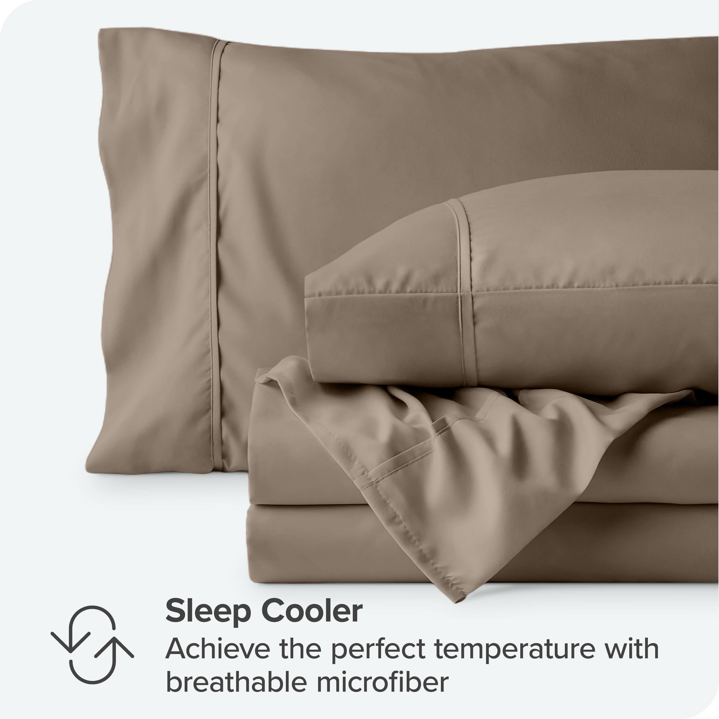Queen Sheet Set - Luxury 1800 Ultra-Soft Microfiber Queen Bed Sheets - Double Brushed - Deep Pockets - Easy Fit - 4 Piece Set - Bedding Sheets & Pillowcases (Queen, Grey)