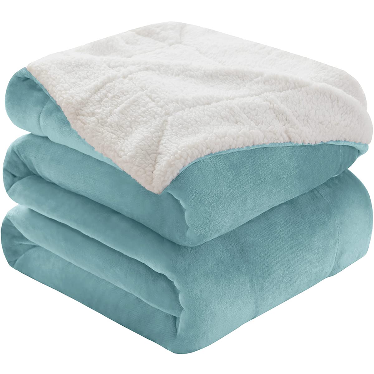 Sherpa Fleece Queen Size Blanket for Bed - Extra Warm and Heavy Thick Blankets for Winter, Super Soft 500GSM Plush Blanket, 90"X 90" Brown
