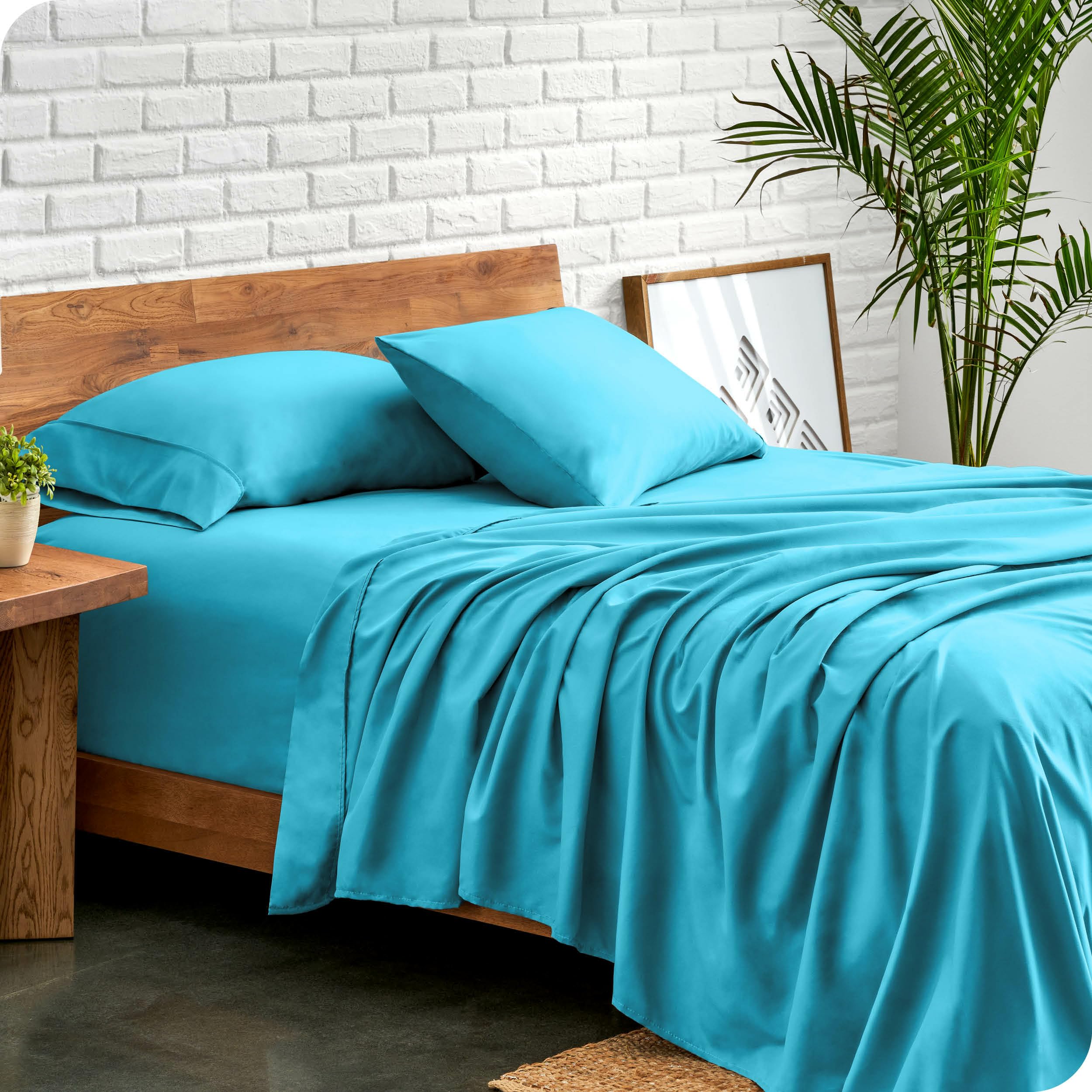 Queen Sheet Set - Luxury 1800 Ultra-Soft Microfiber Queen Bed Sheets - Double Brushed - Deep Pockets - Easy Fit - 4 Piece Set - Bedding Sheets & Pillowcases (Queen, Grey)