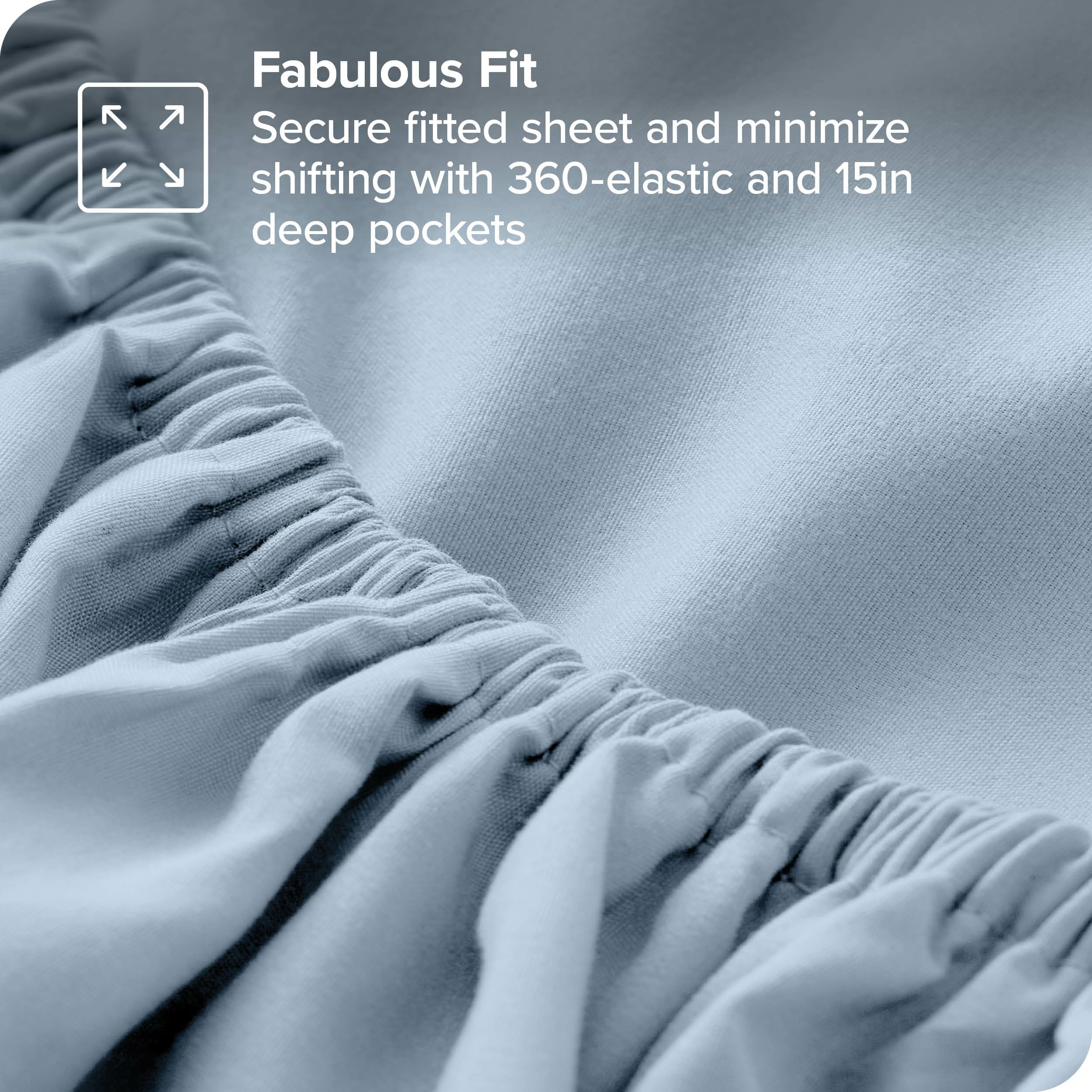 Queen Sheet Set - Luxury 1800 Ultra-Soft Microfiber Queen Bed Sheets - Double Brushed - Deep Pockets - Easy Fit - 4 Piece Set - Bedding Sheets & Pillowcases (Queen, Grey)