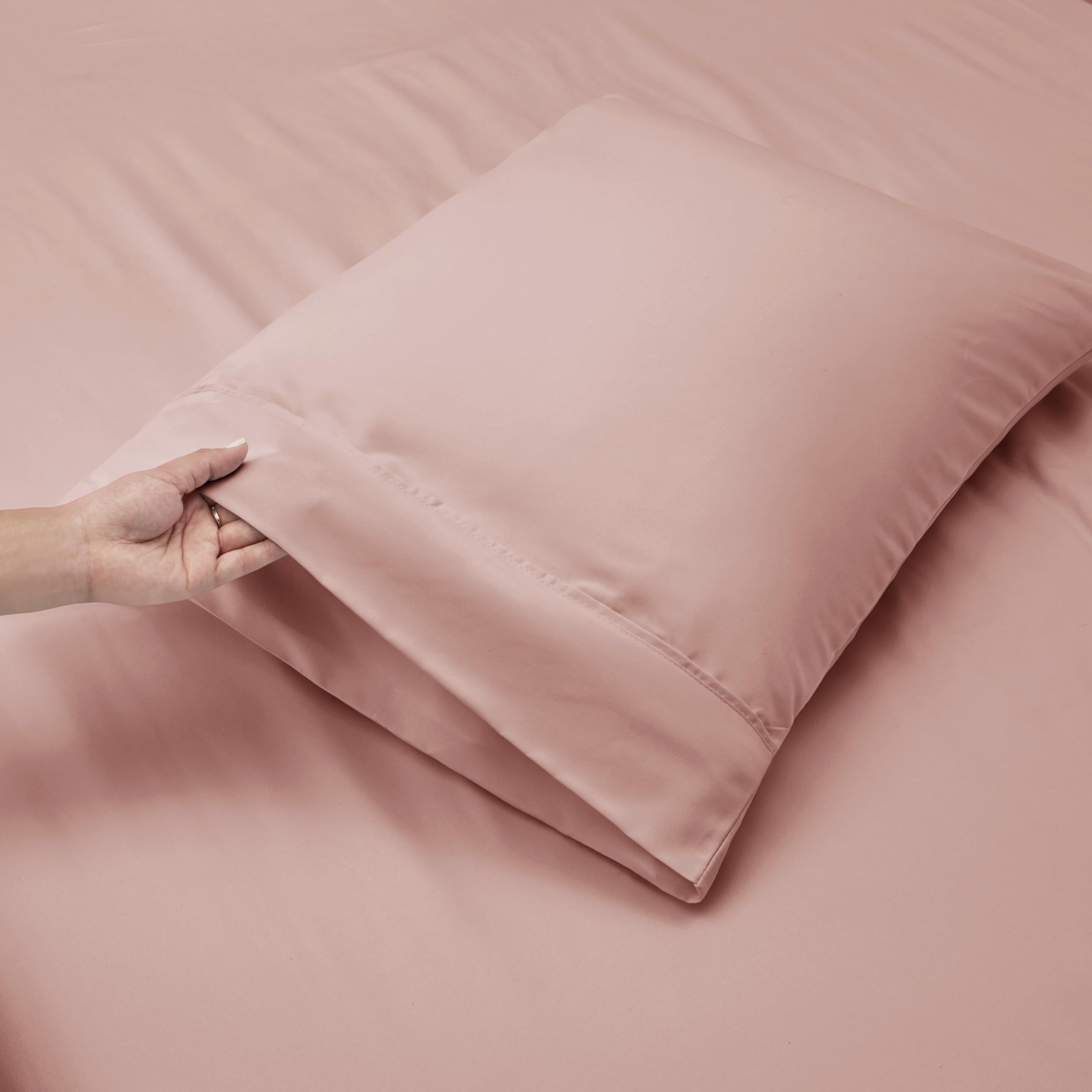 1Extra Deep Pocket King Size Sheets Sets - Fits Mattress 18-24 Inches Deep - Extra Deep Pocket Sheets - 6 Piece King Size Sheets - King Sheets Deep Pocket - Grey Sheets