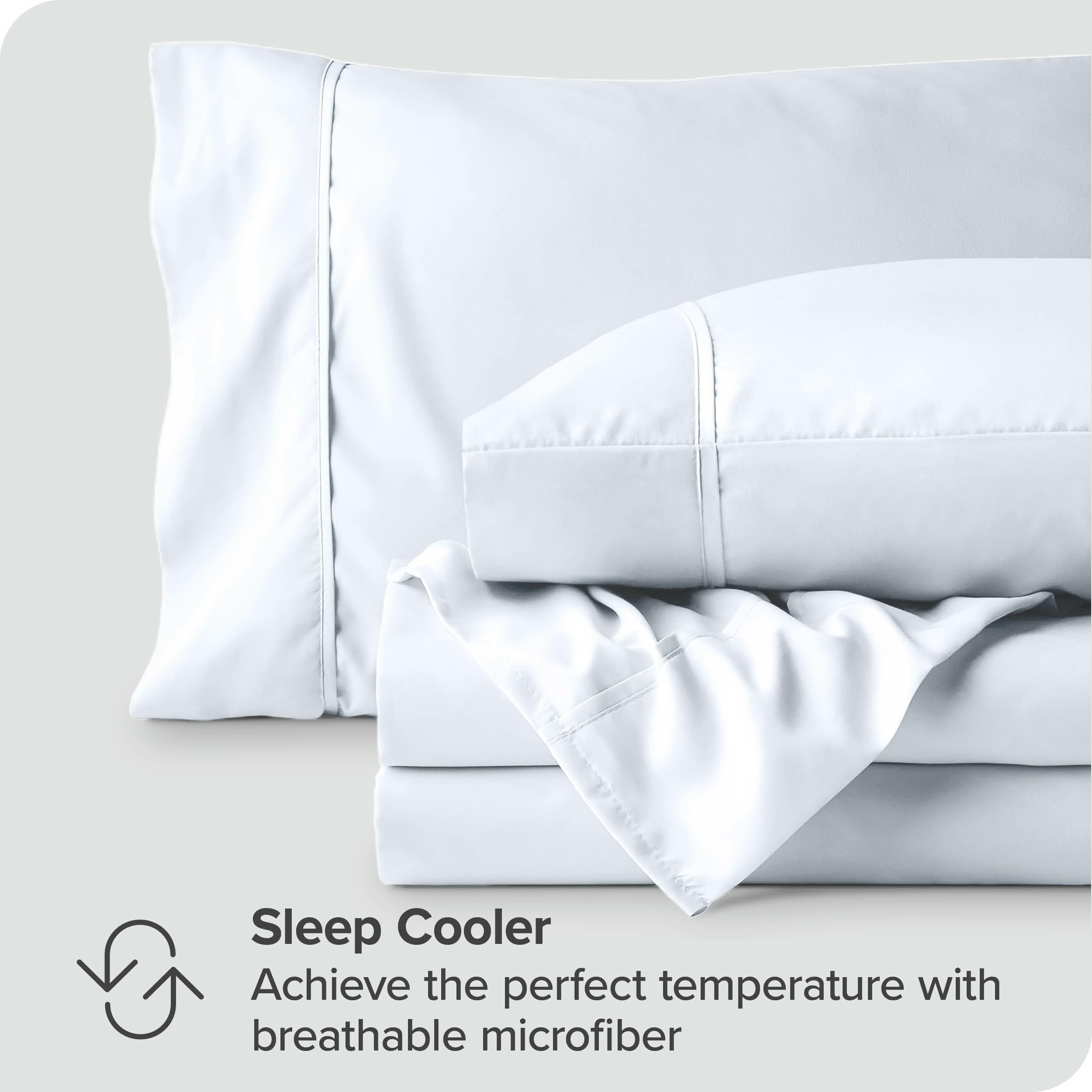 Queen Sheet Set - Luxury 1800 Ultra-Soft Microfiber Queen Bed Sheets - Double Brushed - Deep Pockets - Easy Fit - 4 Piece Set - Bedding Sheets & Pillowcases (Queen, Grey)