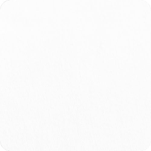 King Size Fitted Sheet White, 100% Cotton 400 Thread Count Sateen, Deep Pockets, Durable Fitted Sheet Only (King, White)