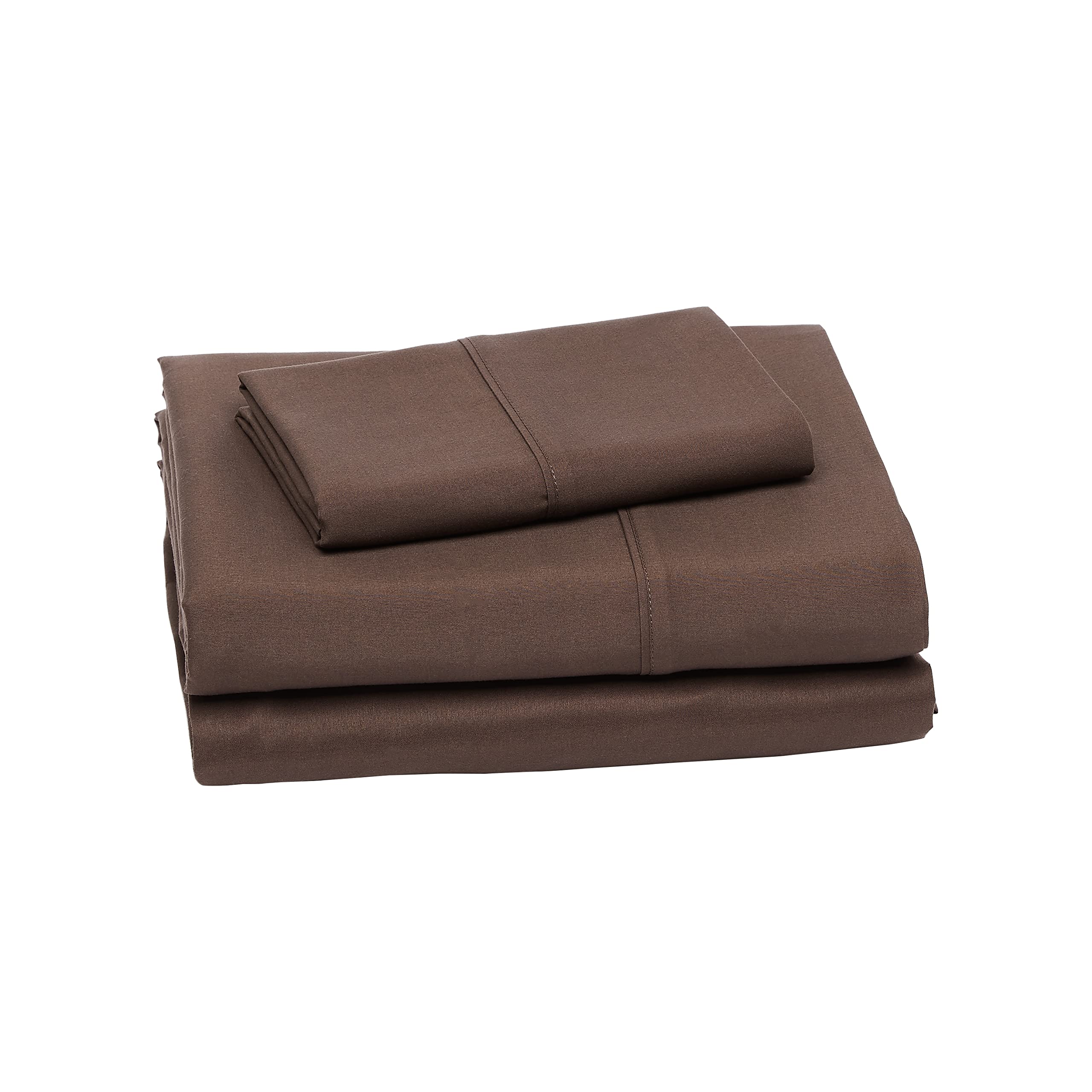 改Amazon Basics Lightweight Super Soft Easy Care Comfortable Microfiber 3-Piece Bed Sheet Set With 14-inch Deep Pockets, Twin XL, Dark Gray, Solid