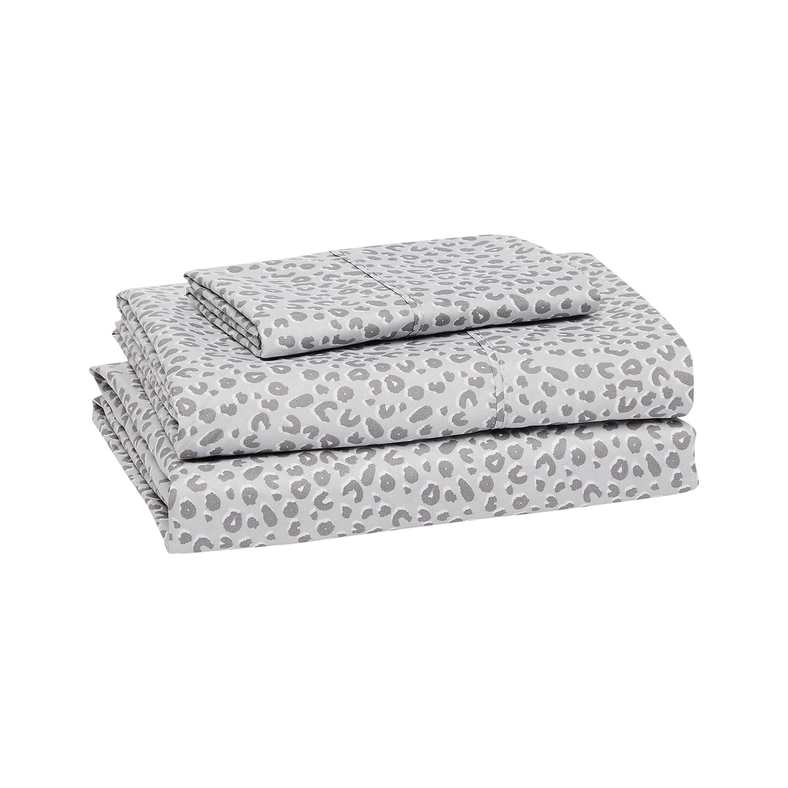 Lightweight Super Soft Easy Care Comfortable Microfiber 3-Piece Bed Sheet Set With 14-inch Deep Pockets, Twin XL, Dark Gray, Solid
