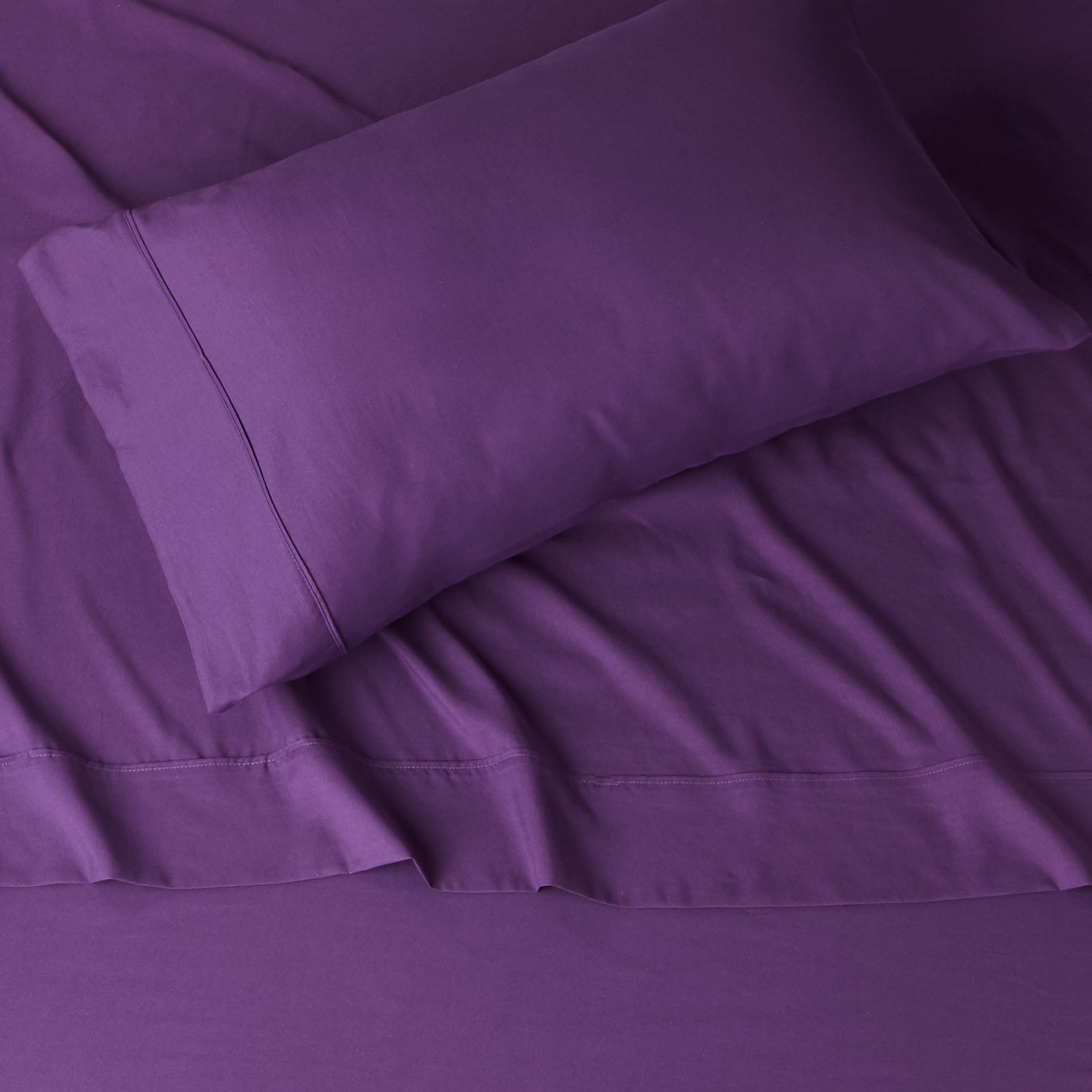 Lightweight Super Soft Easy Care Comfortable Microfiber 3-Piece Bed Sheet Set With 14-inch Deep Pockets, Twin XL, Dark Gray, Solid