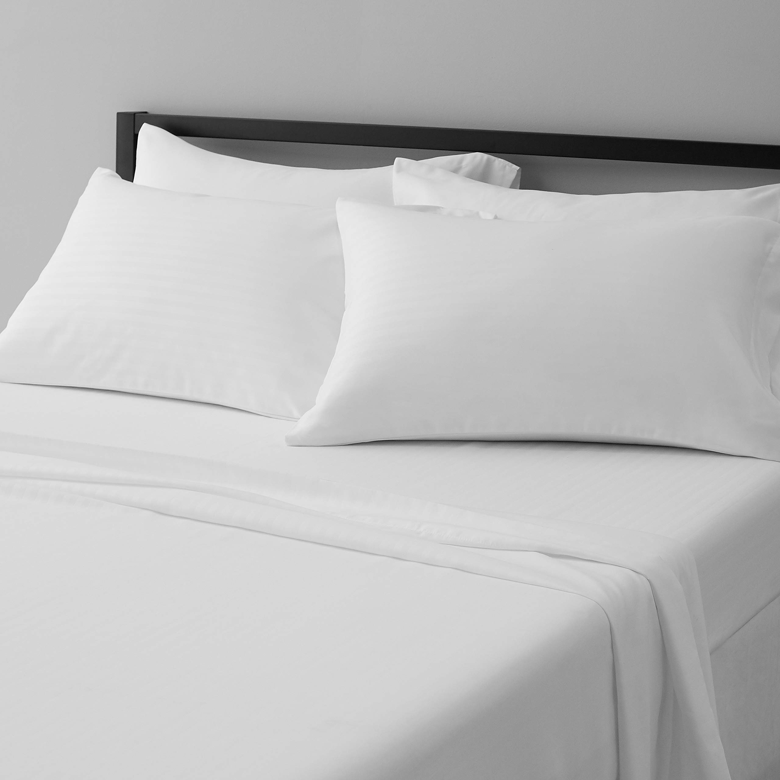 Lightweight Super Soft Easy Care Comfortable Microfiber 3-Piece Bed Sheet Set With 14-inch Deep Pockets, Twin XL, Dark Gray, Solid
