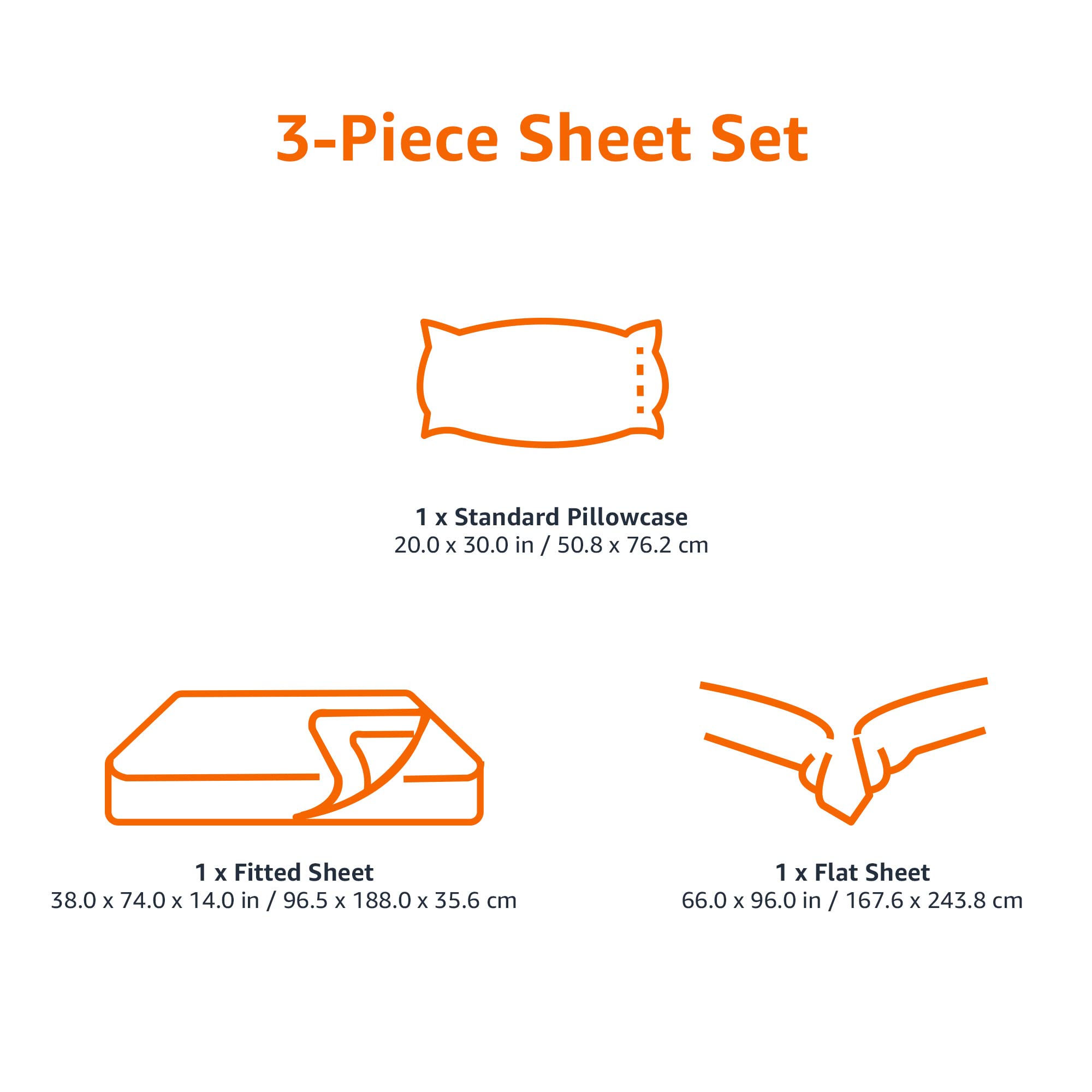 Lightweight Super Soft Easy Care Comfortable Microfiber 3-Piece Bed Sheet Set With 14-inch Deep Pockets, Twin XL, Dark Gray, Solid