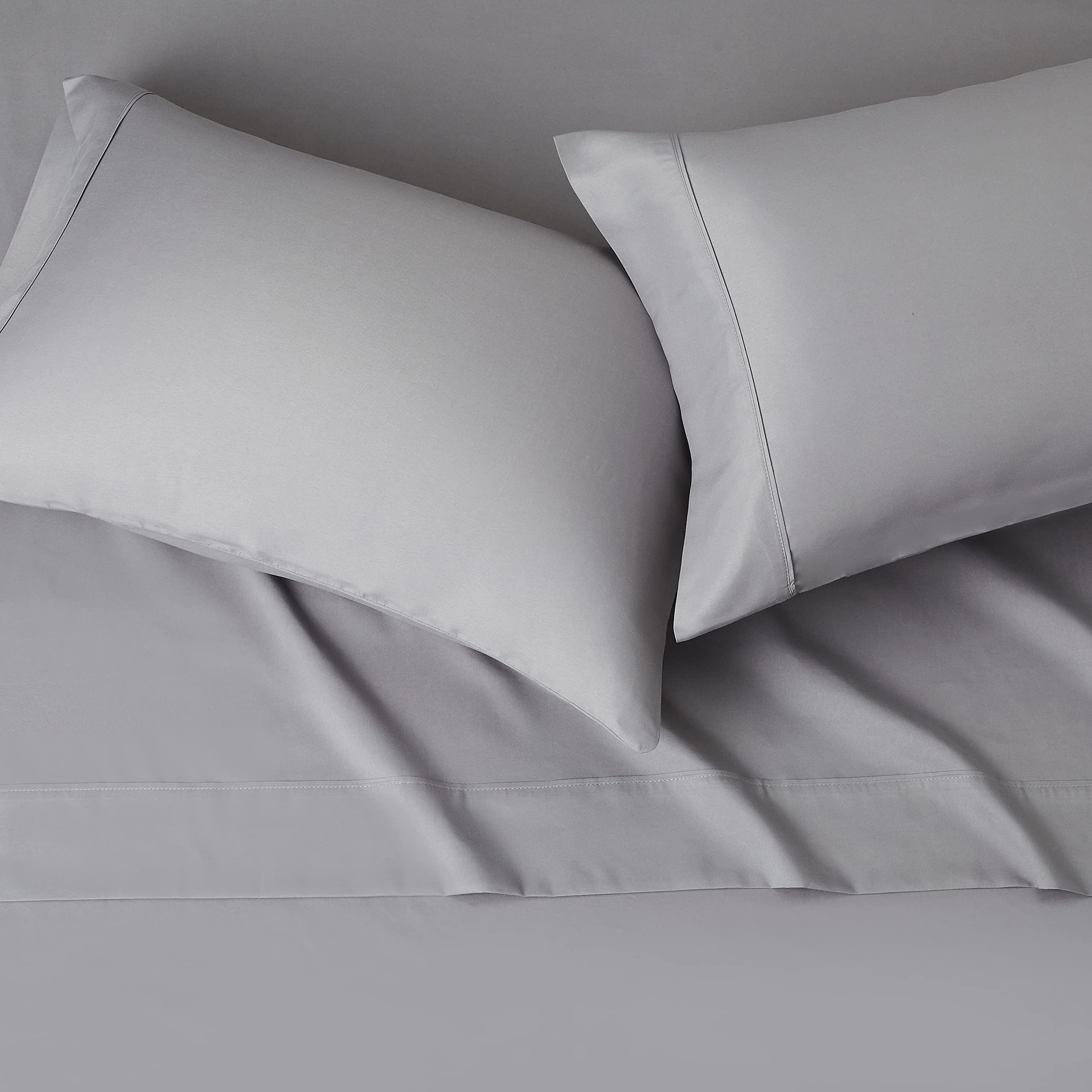 Lightweight Super Soft Easy Care Comfortable Microfiber 3-Piece Bed Sheet Set With 14-inch Deep Pockets, Twin XL, Dark Gray, Solid
