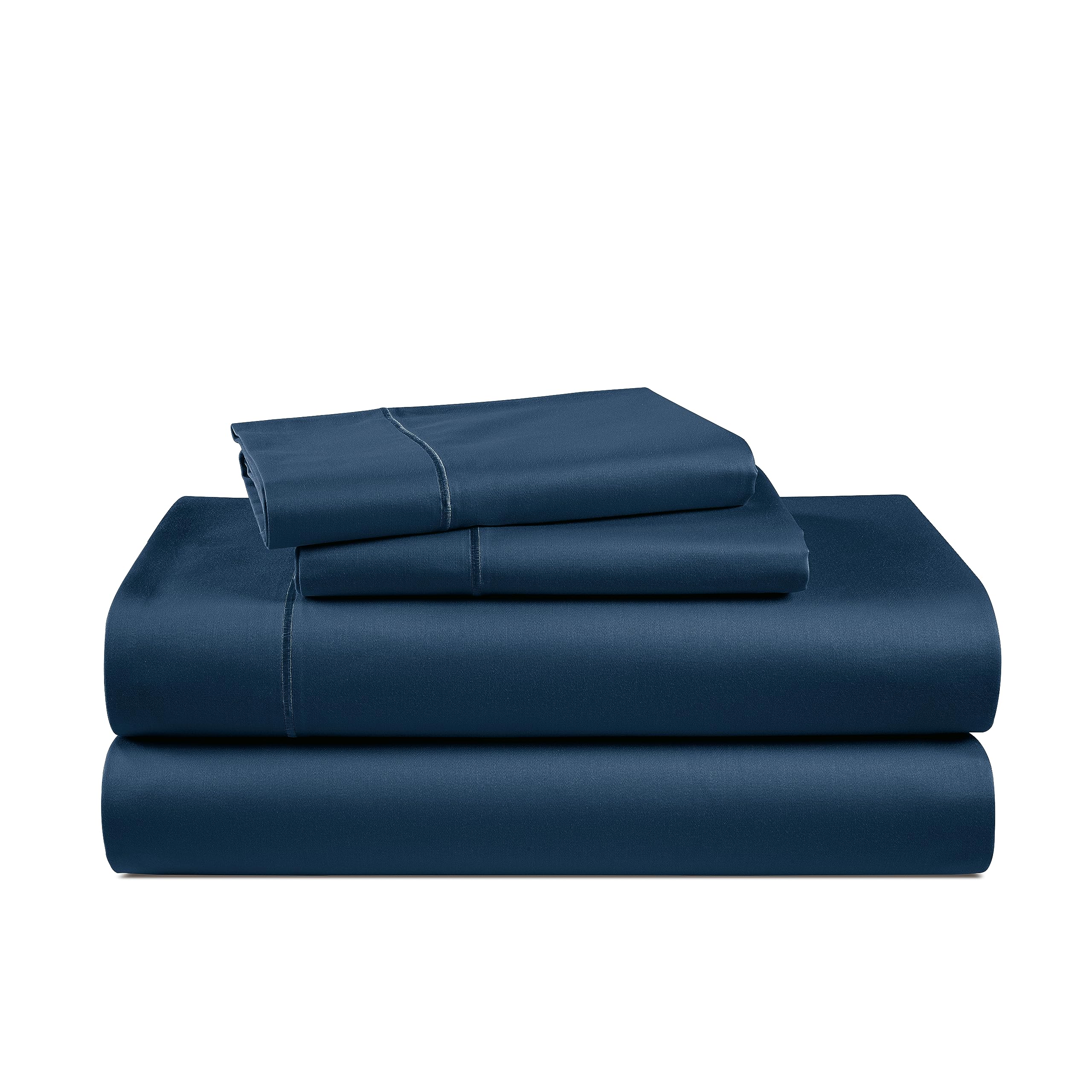 100% Egyptian Cotton Sheets Queen Size - 1000 Thread Count White Bed Sheets for Queen Size Bed, Long Staple Cotton Bedding Sheets, Sateen Weave, Luxury Hotel Sheets, Fits upto 17" Mattress