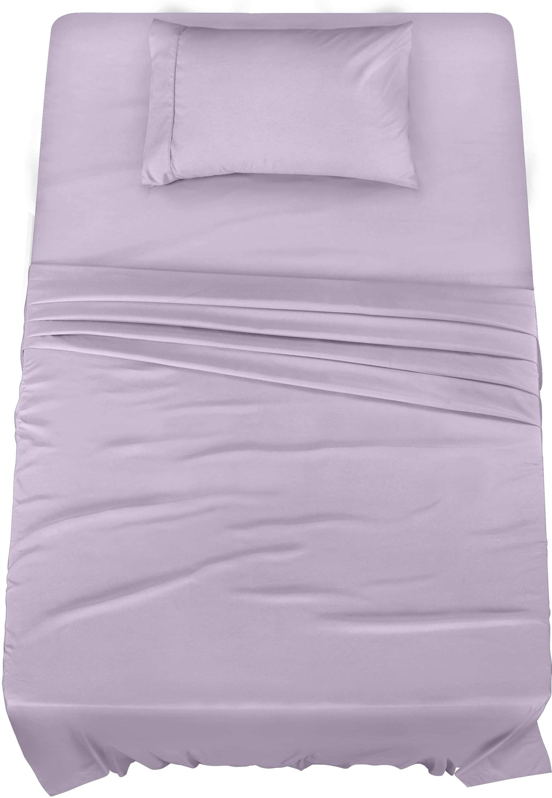 Queen Bed Sheets Set - 4 Piece Bedding - Brushed Microfiber - Shrinkage and Fade Resistant - Easy Care (Queen, Grey)