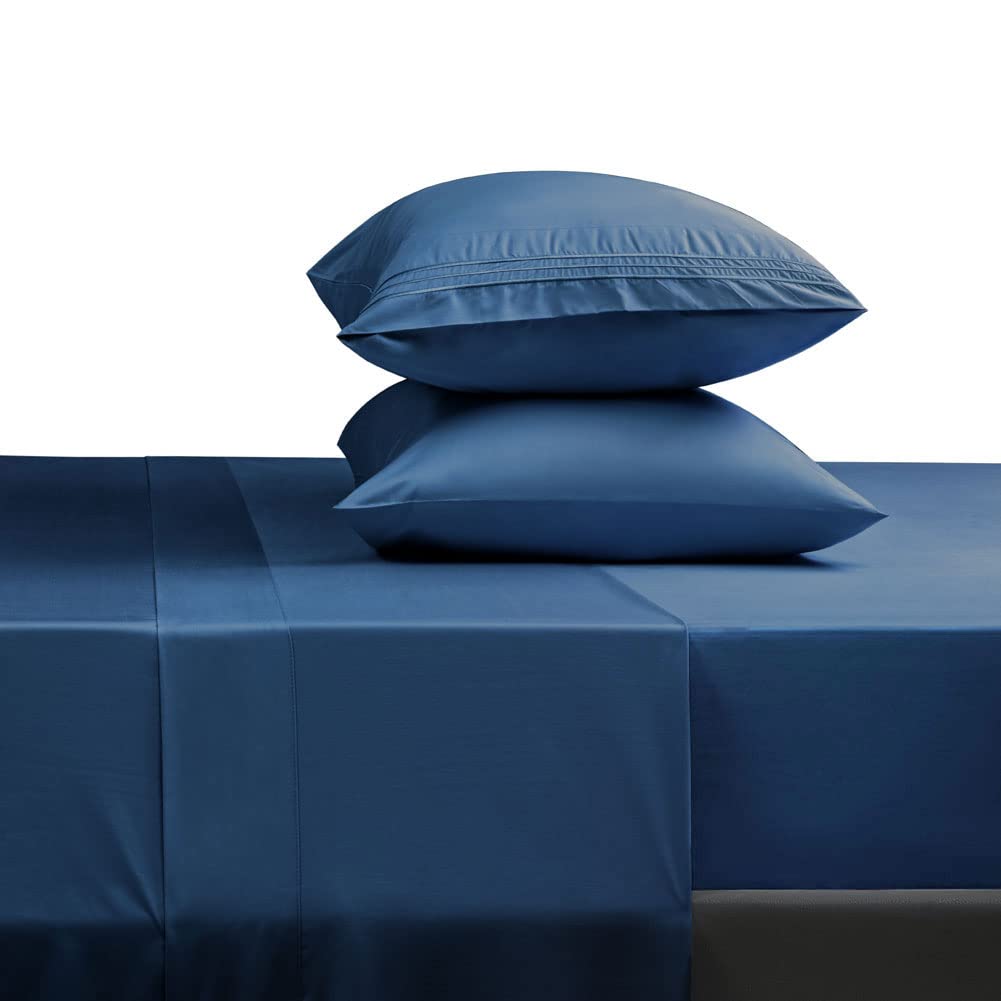 Bed Sheet Set Super Soft Microfiber 1800 Thread Count Luxury Egyptian Sheets 16-Inch Deep Pocket Wrinkle and Hypoallergenic-4 Piece(Queen Dark Grey)