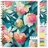 1     HARDCOVER 2025 Planner, 8.5"x11": 14 Months (November 2024 - December 2025), Daily Weekly Monthly Planner, Yearly Agenda, Bookmark, Pocket Folder and Sticky Note Set (Pastel Peacock)