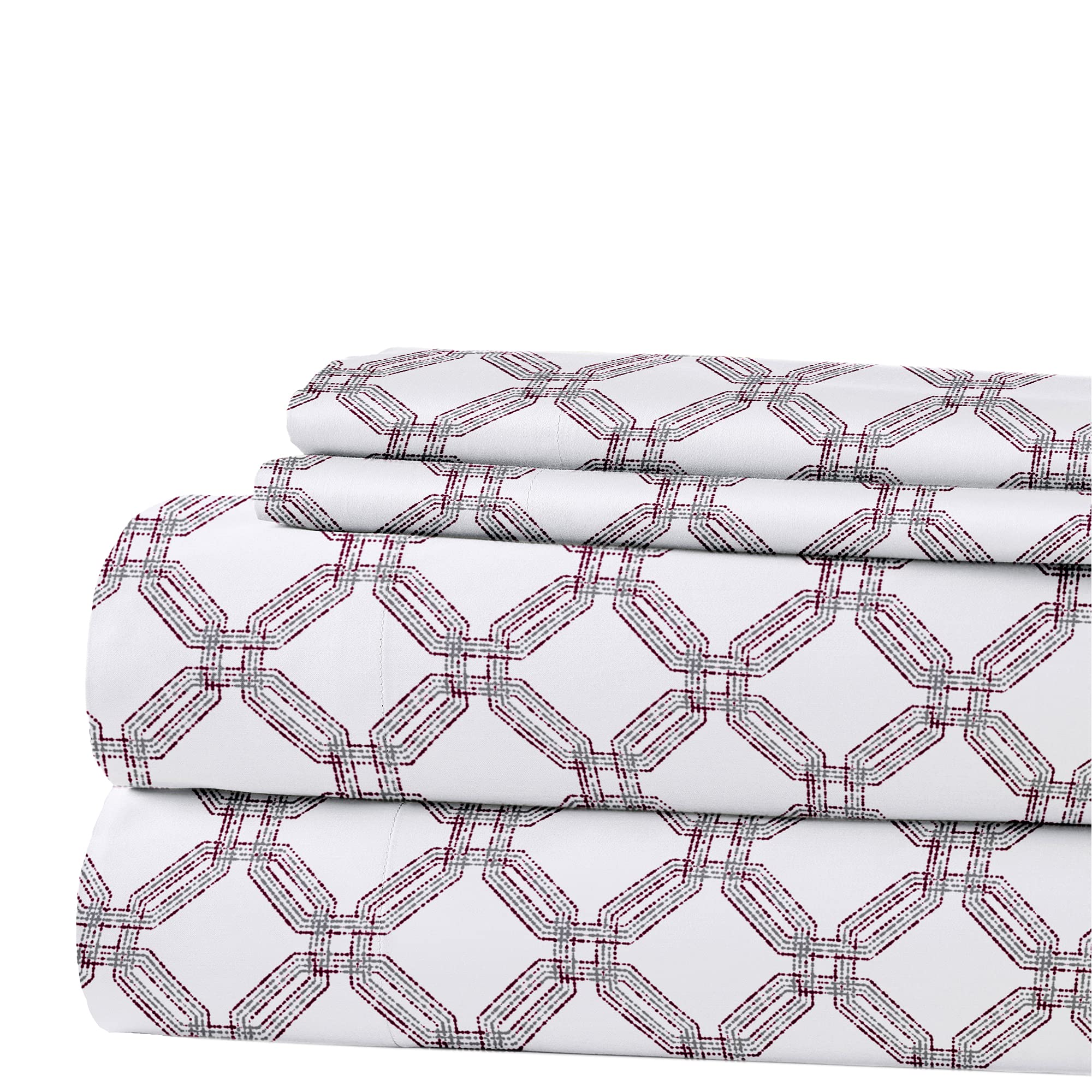 1     Modern Threads Silky Soft Microfiber and Wrinkle Free Sheets - Luxurious Microfiber Bed Sheets Includes Flat Sheet, Fitted Sheet with Deep Pockets, & Pillowcases Ivory, Full