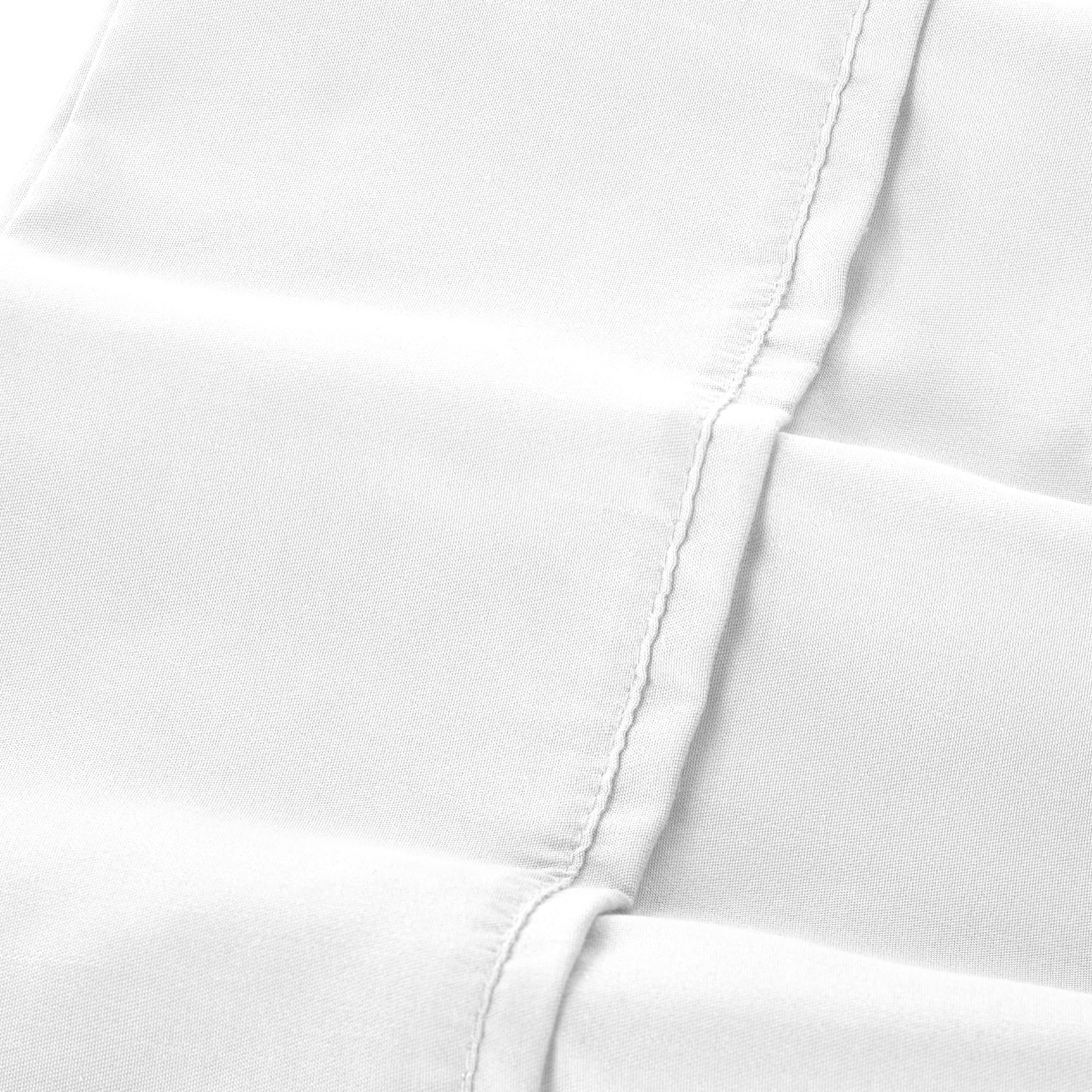 1    Modern Threads Silky Soft Microfiber and Wrinkle Free Sheets - Luxurious Microfiber Bed Sheets Includes Flat Sheet, Fitted Sheet with Deep Pockets, & Pillowcases Ivory, Full