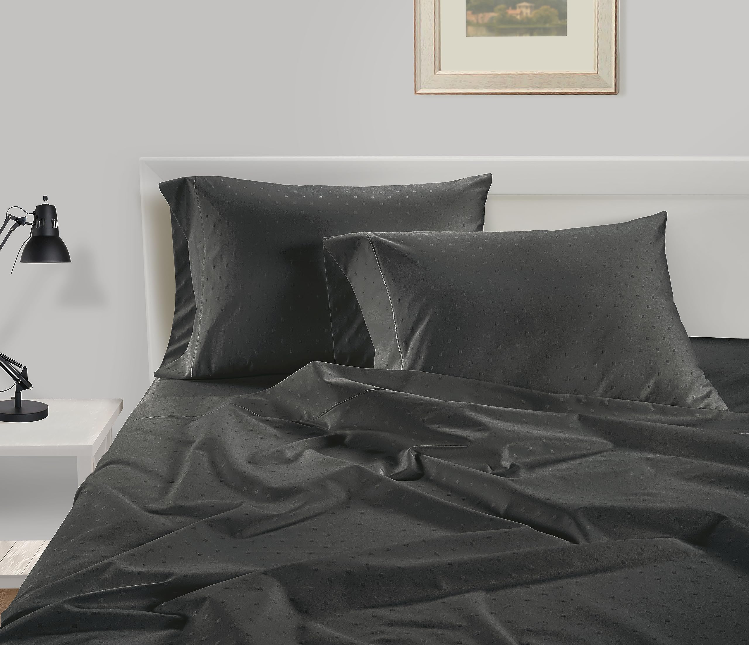 100% Egyptian Cotton Sheets Queen Size - 1000 Thread Count White Bed Sheets for Queen Size Bed, Long Staple Cotton Bedding Sheets, Sateen Weave, Luxury Hotel Sheets, Fits upto 17" Mattress