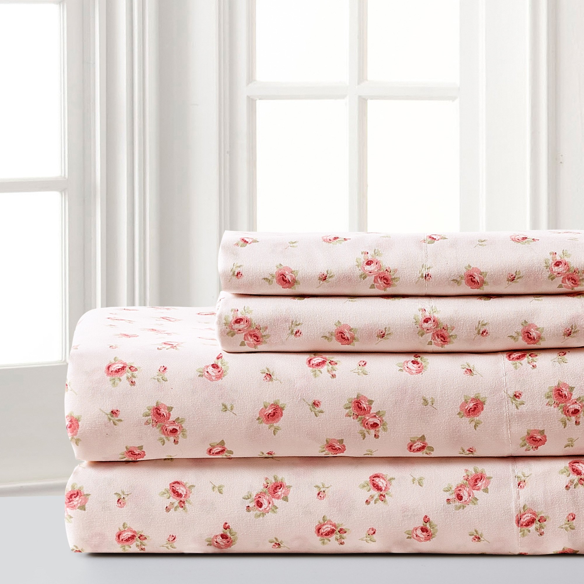 1     Modern Threads Silky Soft Microfiber and Wrinkle Free Sheets - Luxurious Microfiber Bed Sheets Includes Flat Sheet, Fitted Sheet with Deep Pockets, & Pillowcases Ivory, Full