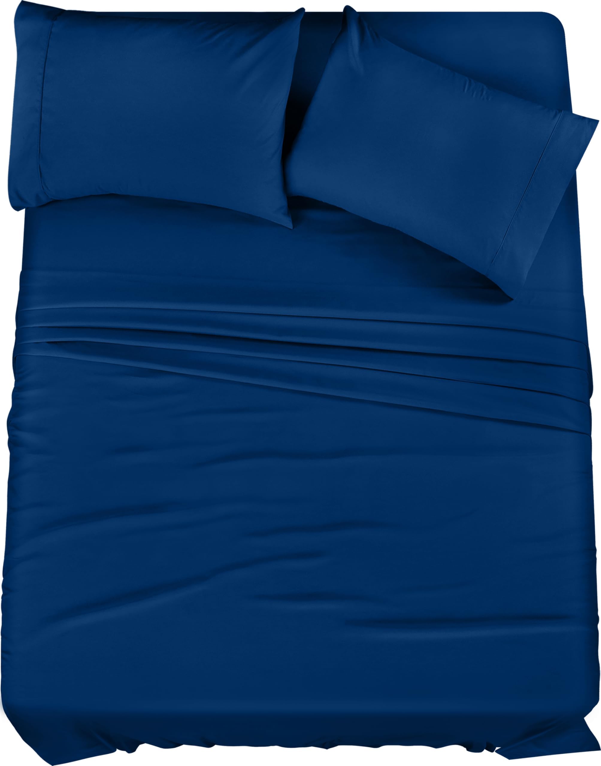 Queen Bed Sheets Set - 4 Piece Bedding - Brushed Microfiber - Shrinkage and Fade Resistant - Easy Care (Queen, Grey)