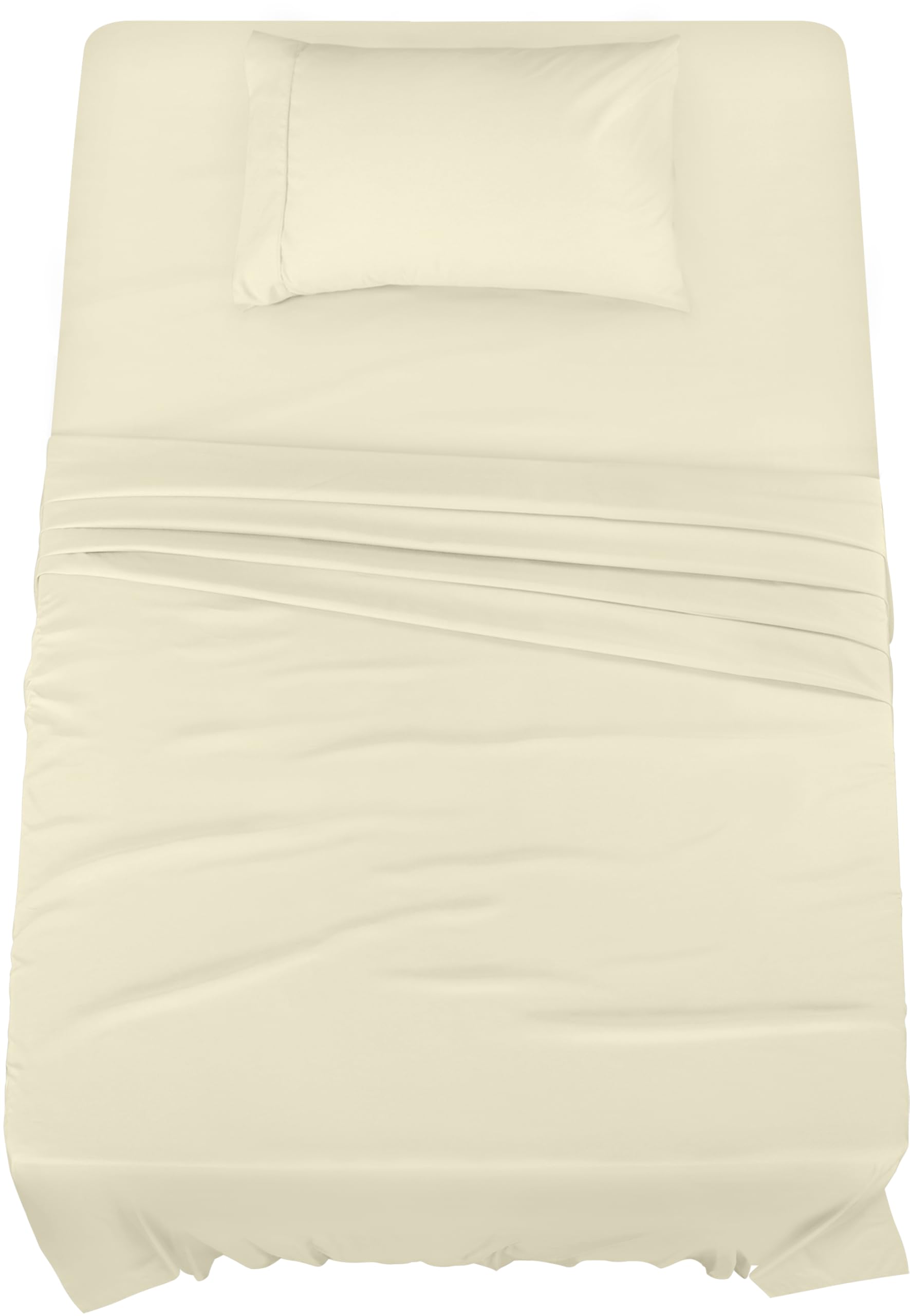 Queen Bed Sheets Set - 4 Piece Bedding - Brushed Microfiber - Shrinkage and Fade Resistant - Easy Care (Queen, Grey)