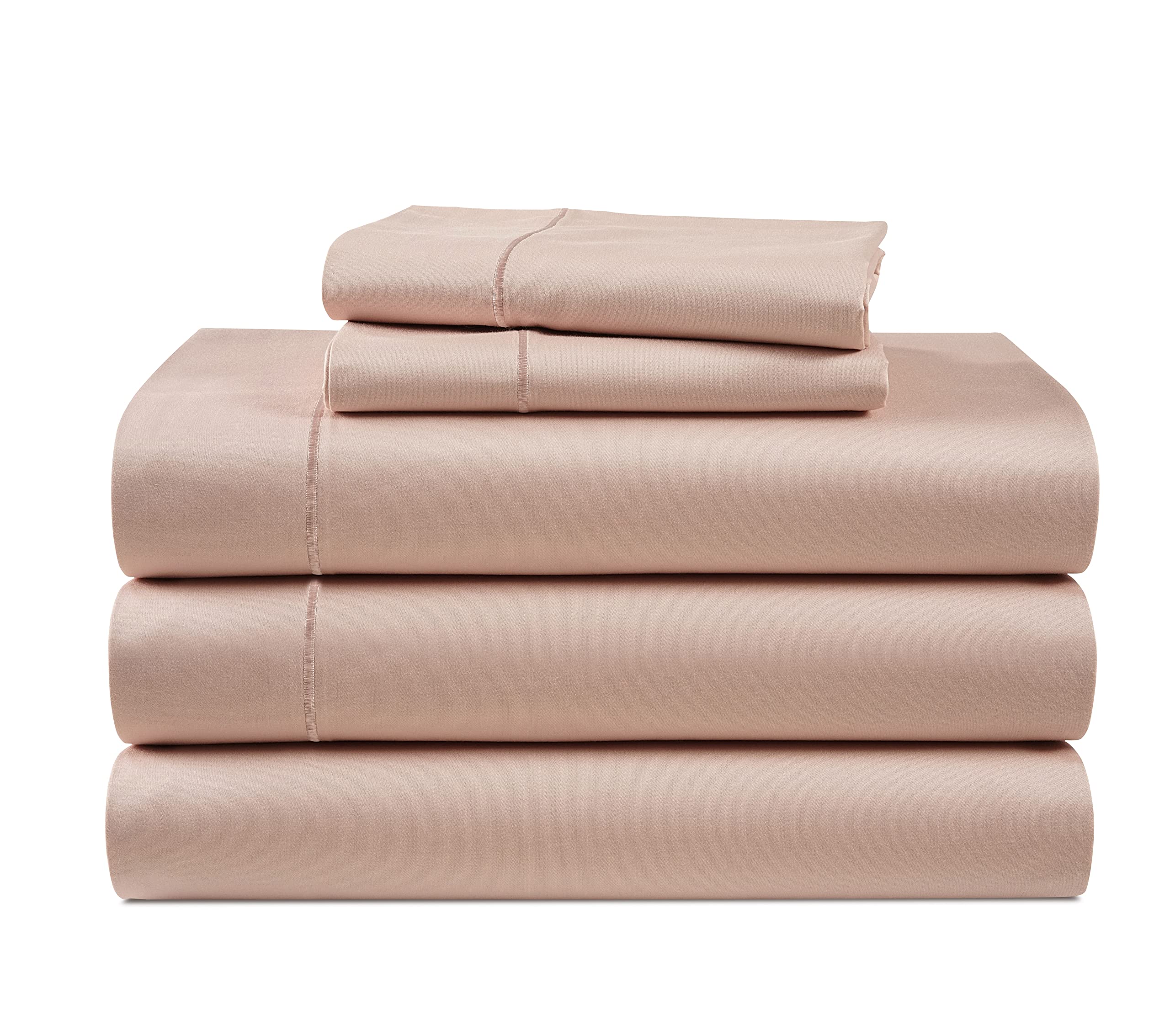 100% Egyptian Cotton Sheets Queen Size - 1000 Thread Count White Bed Sheets for Queen Size Bed, Long Staple Cotton Bedding Sheets, Sateen Weave, Luxury Hotel Sheets, Fits upto 17" Mattress