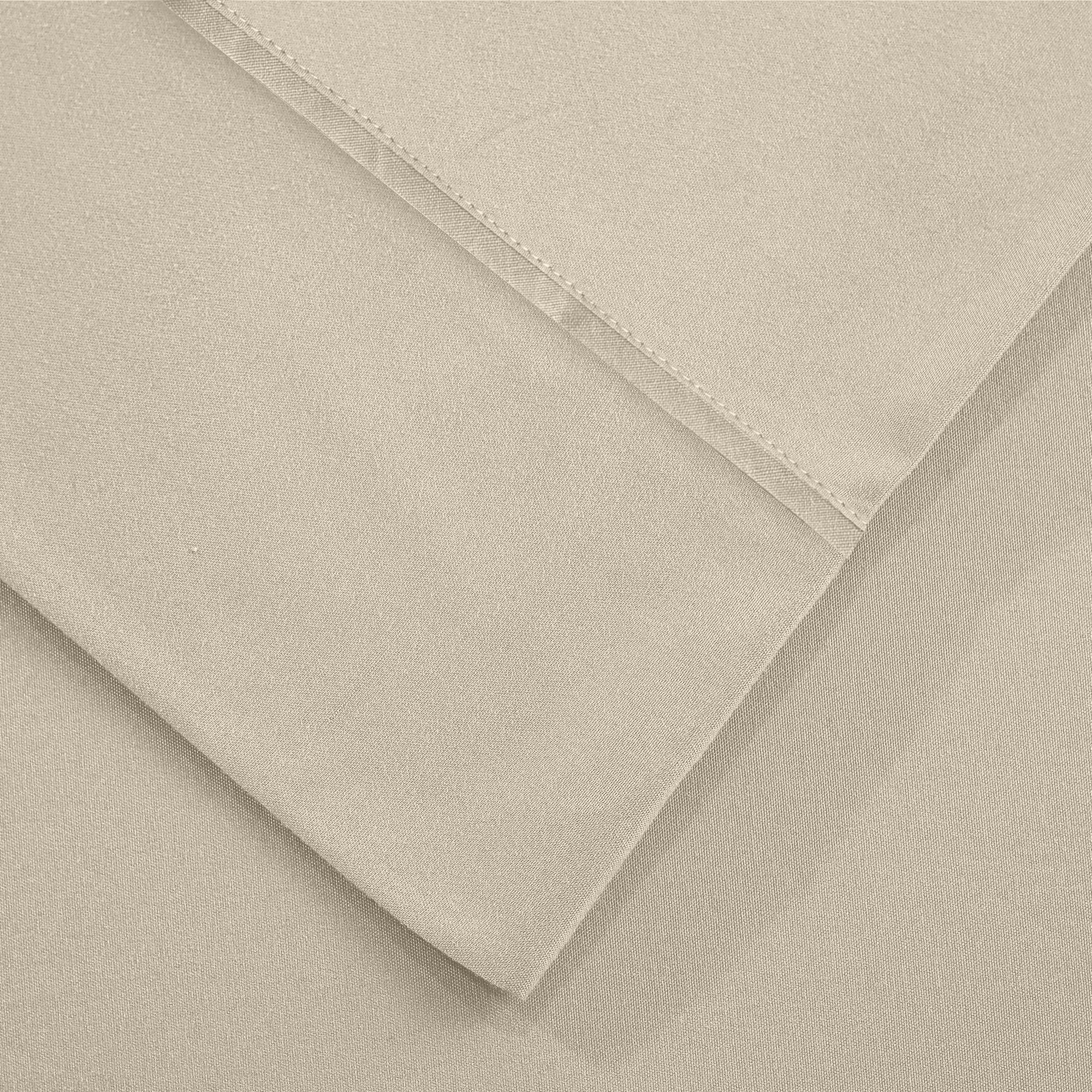 1     Modern Threads Silky Soft Microfiber and Wrinkle Free Sheets - Luxurious Microfiber Bed Sheets Includes Flat Sheet, Fitted Sheet with Deep Pockets, & Pillowcases Ivory, Full