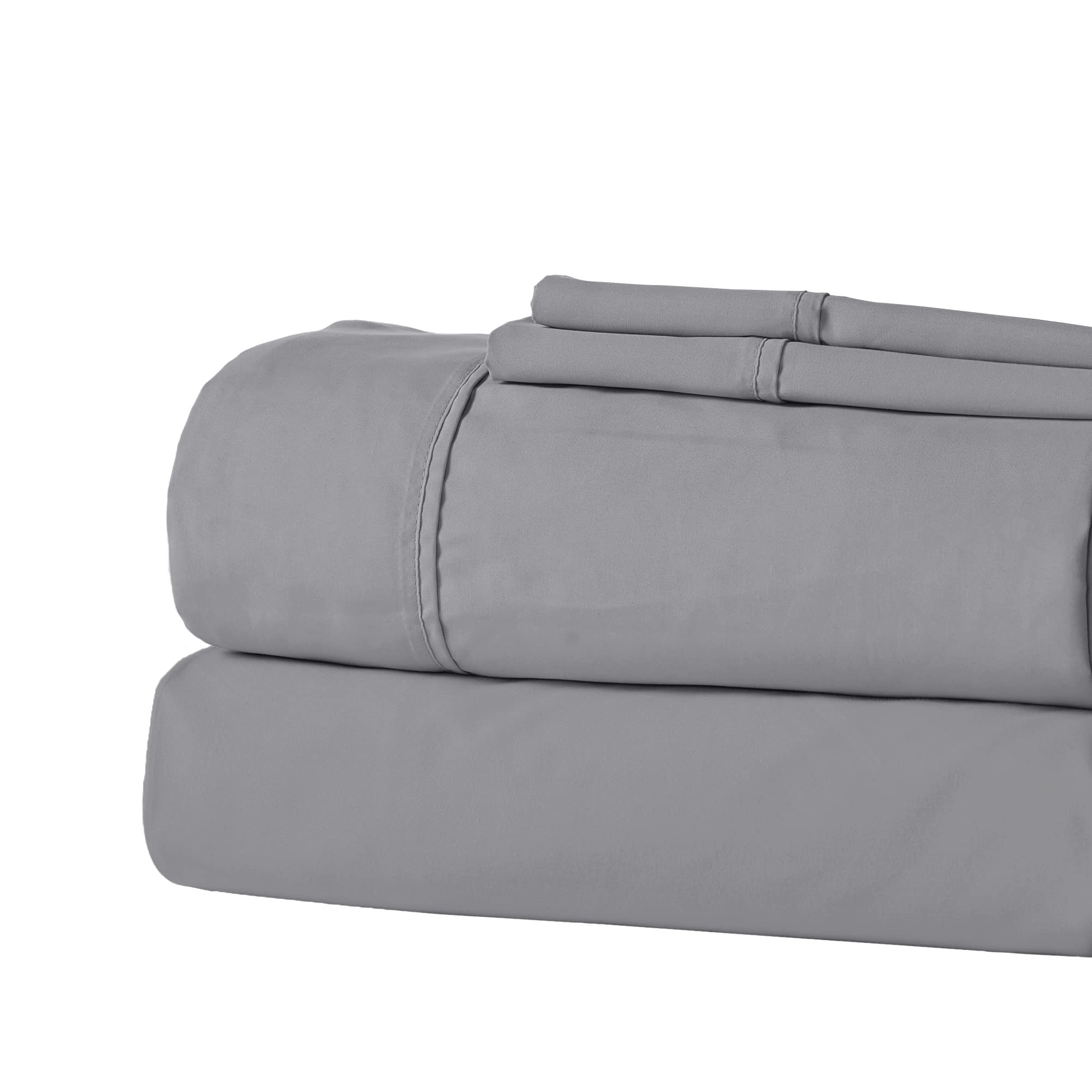 1     Modern Threads Silky Soft Microfiber and Wrinkle Free Sheets - Luxurious Microfiber Bed Sheets Includes Flat Sheet, Fitted Sheet with Deep Pockets, & Pillowcases Ivory, Full