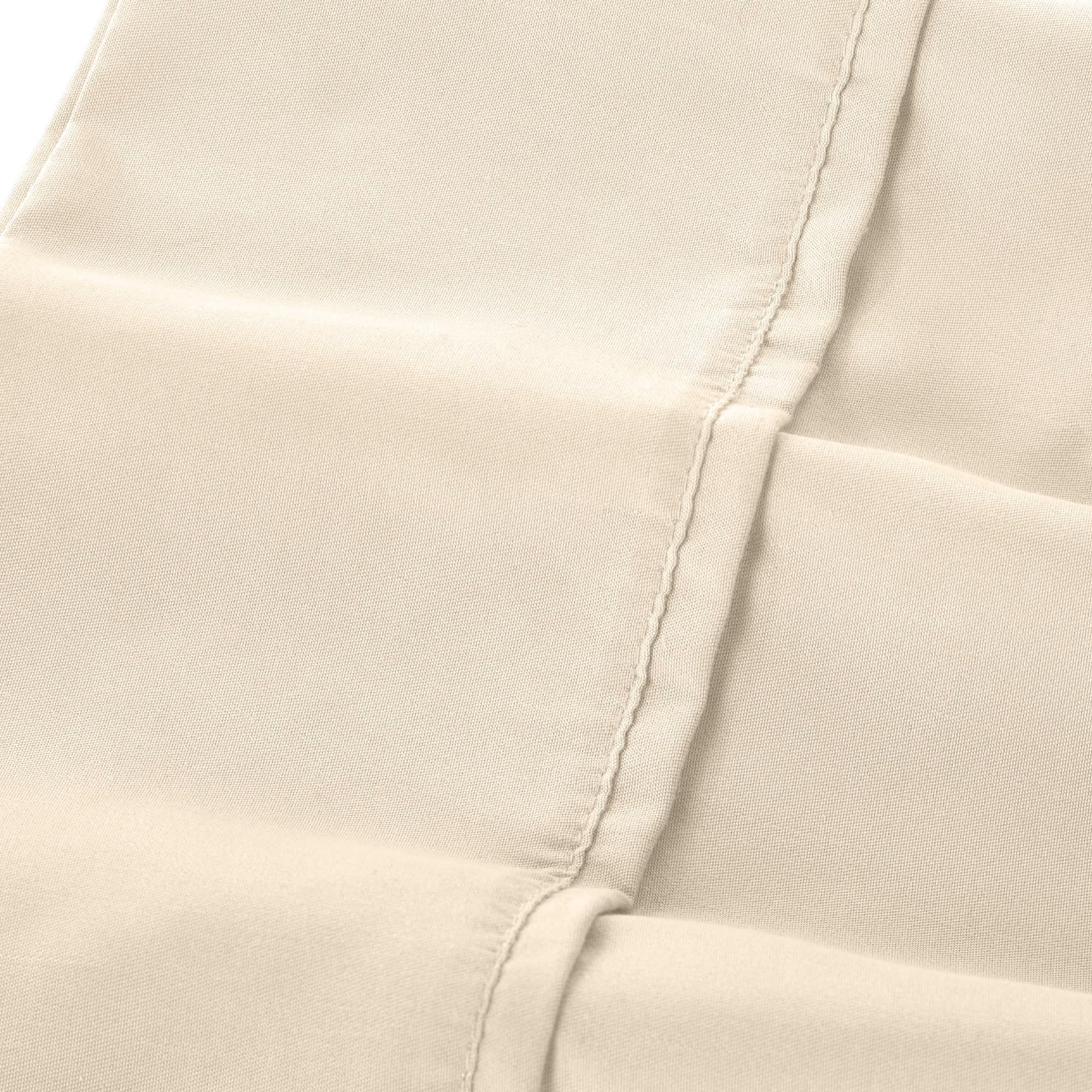 1     Modern Threads Silky Soft Microfiber and Wrinkle Free Sheets - Luxurious Microfiber Bed Sheets Includes Flat Sheet, Fitted Sheet with Deep Pockets, & Pillowcases Ivory, Full