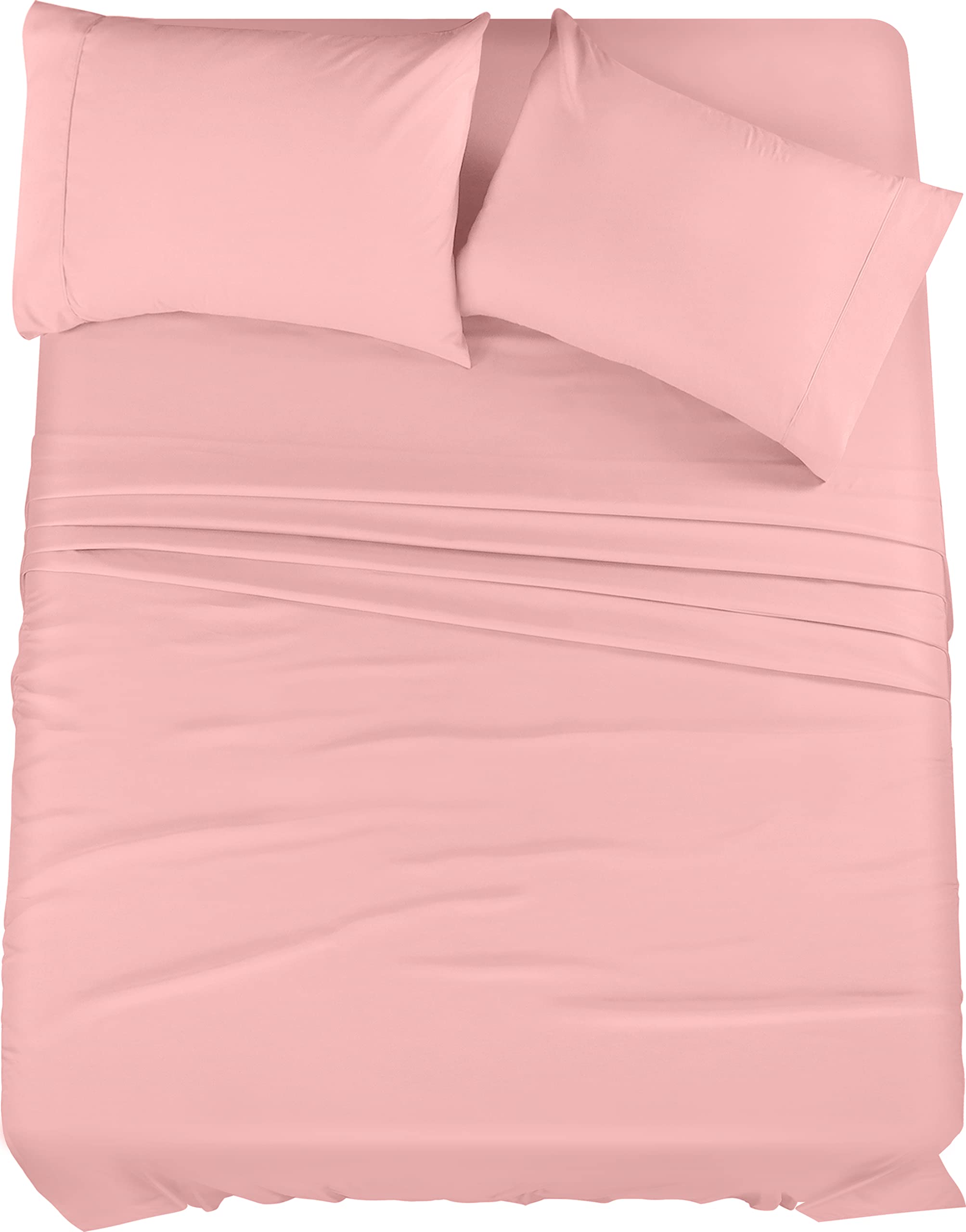 Queen Bed Sheets Set - 4 Piece Bedding - Brushed Microfiber - Shrinkage and Fade Resistant - Easy Care (Queen, Grey)