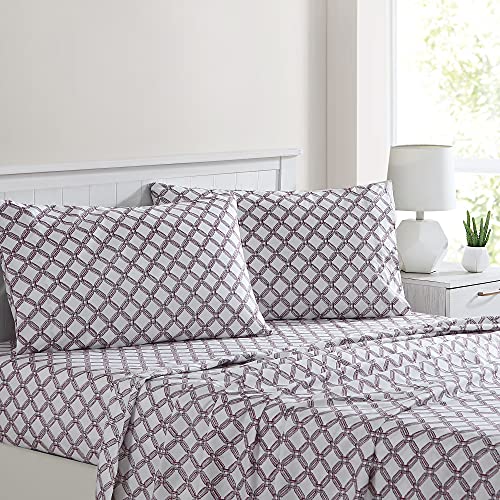 1     Modern Threads Silky Soft Microfiber and Wrinkle Free Sheets - Luxurious Microfiber Bed Sheets Includes Flat Sheet, Fitted Sheet with Deep Pockets, & Pillowcases Ivory, Full