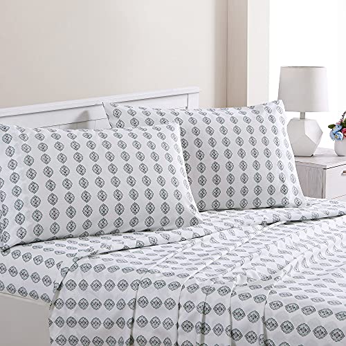 1     Modern Threads Silky Soft Microfiber and Wrinkle Free Sheets - Luxurious Microfiber Bed Sheets Includes Flat Sheet, Fitted Sheet with Deep Pockets, & Pillowcases Ivory, Full