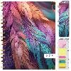 1     HARDCOVER 2025 Planner, 8.5"x11": 14 Months (November 2024 - December 2025), Daily Weekly Monthly Planner, Yearly Agenda, Bookmark, Pocket Folder and Sticky Note Set (Pastel Peacock)