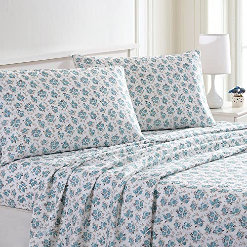 1     Modern Threads Silky Soft Microfiber and Wrinkle Free Sheets - Luxurious Microfiber Bed Sheets Includes Flat Sheet, Fitted Sheet with Deep Pockets, & Pillowcases Ivory, Full