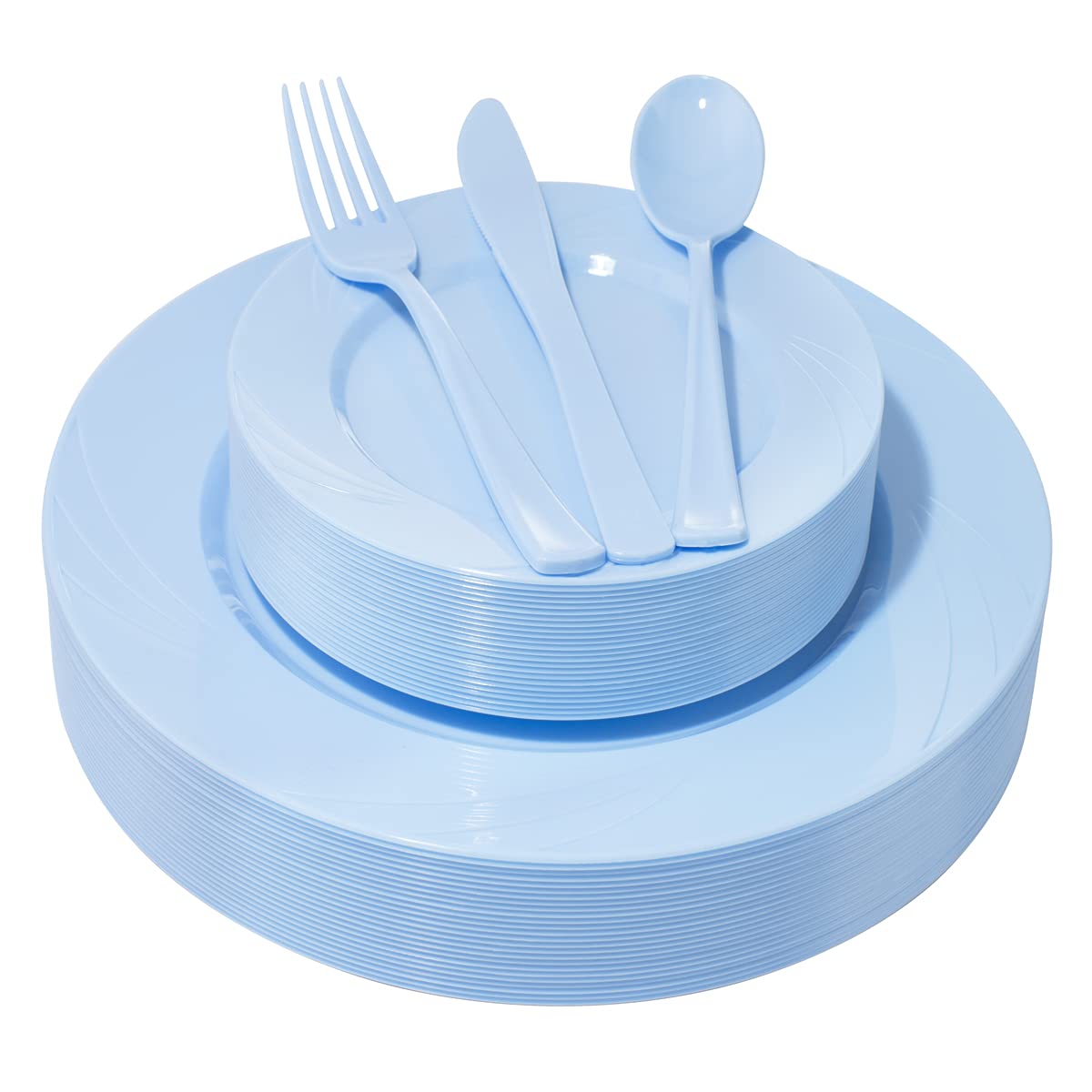 改YOUBET 125Pieces Orange Plastic Plates - Orange Plastic Silverware - Orange Plates Disposable Include 25 Dinner Plates 25 Dessert Plates 25 Forks 25 Knives 25 Spoons Perfect for Parties &amp; Thanksgiving