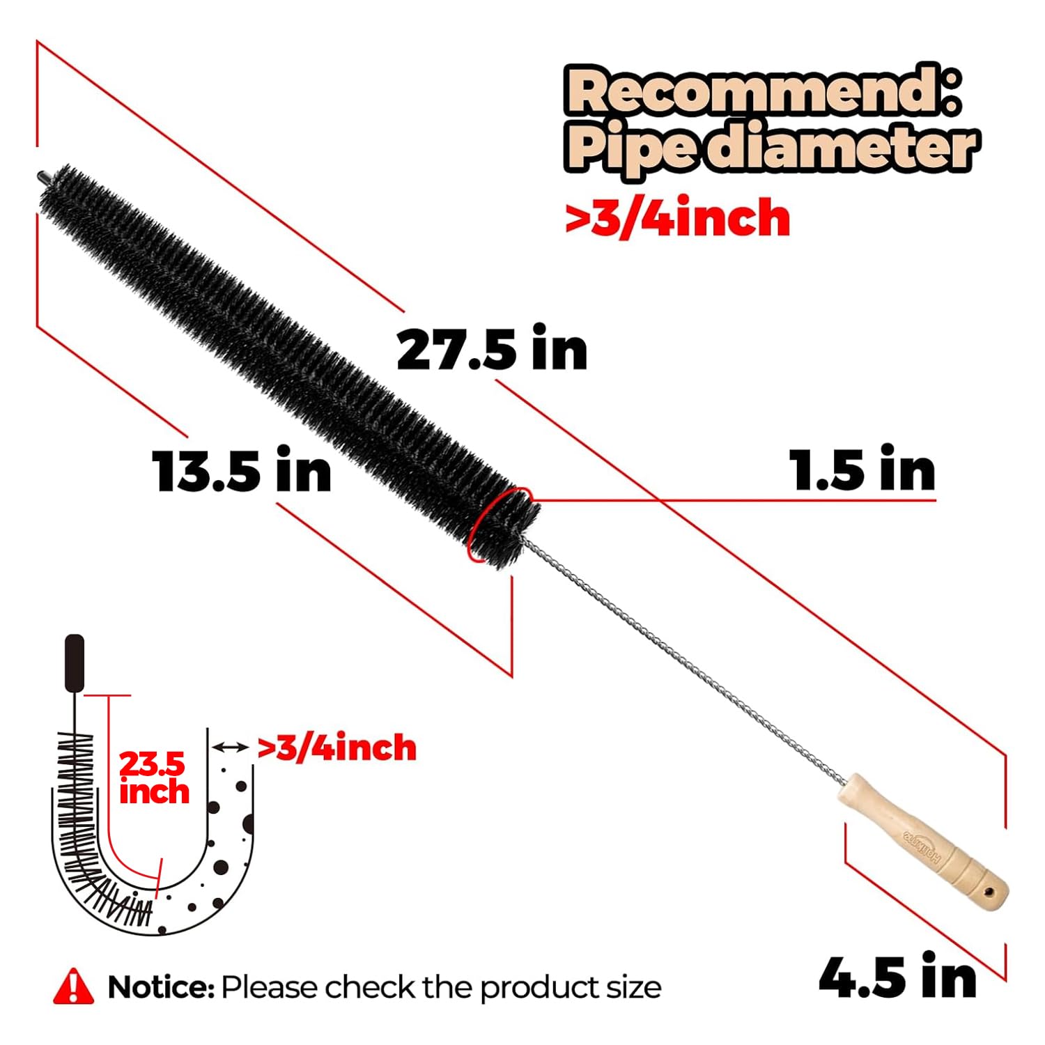 改Holikme 2 Pack Dryer Vent Cleaner Kit Clothes Dryer Lint Brush Vent Trap Cleaner Home Essentials Long Flexible Vacuum Brush