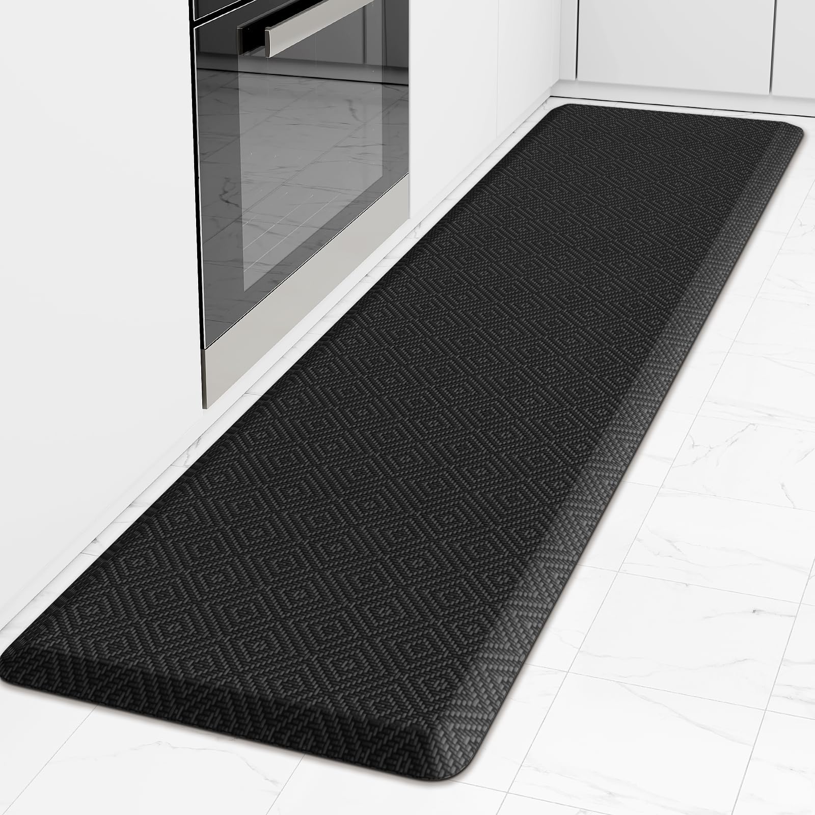 Kitchen Mat Cushioned Anti-Fatigue Floor Mat Waterproof Non-Slip Mats and Rugs Standing and Comfort Desk Mats for House Sink Office Laundry