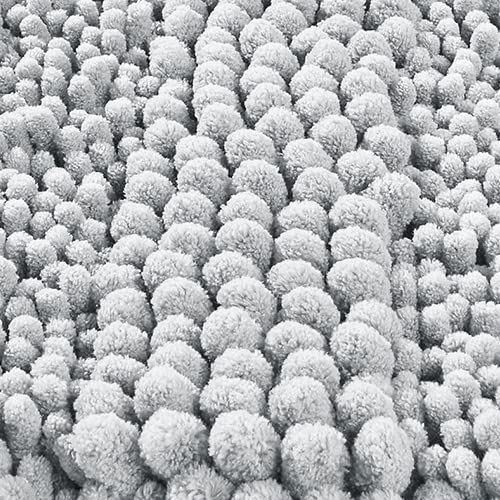 Non Slip and Super Absorbent Bath Mat,Machine Washable Quick Dry,Ultra Plush Chenille Shower Rugs for Bathroom Floor Sink Tub and Shower Outside