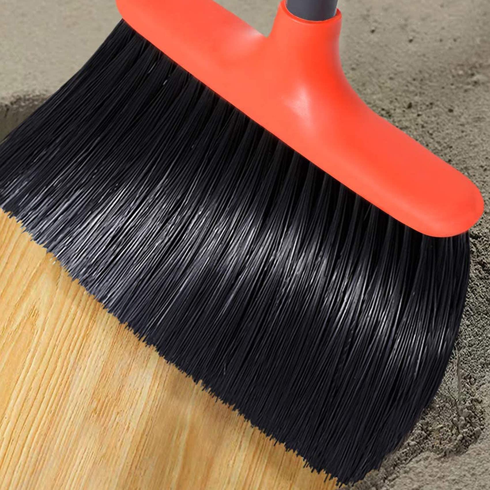 改Broom and Dustpan, Broom and Dustpan Set for Home, Long Handle Broom with Dustpan, Broom and Dustpan Combo for Office Home Kitchen Lobby Floor Use Dustpan and Broom Set