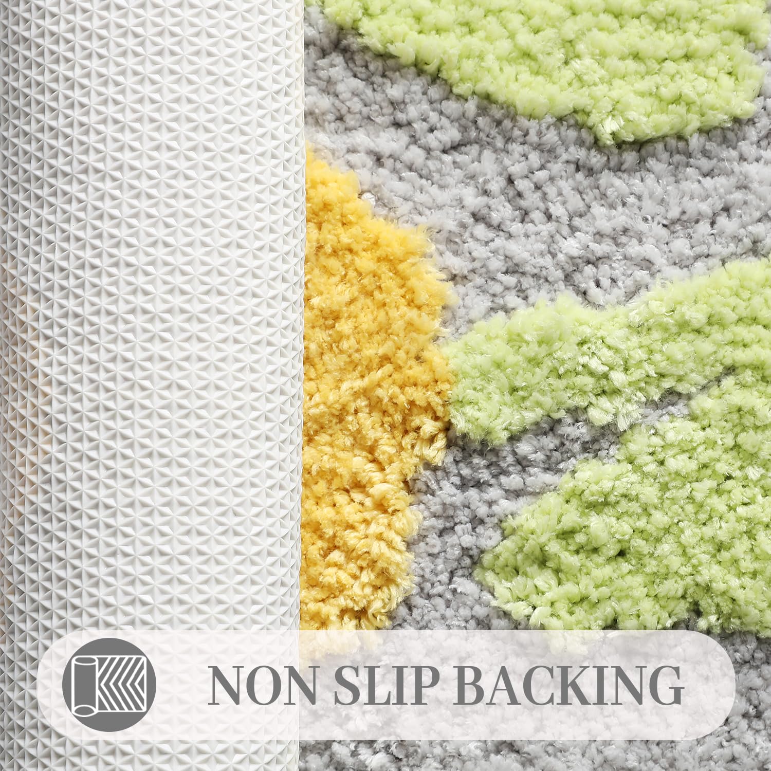改Cute Bathroom Rug, Flower Bath Mat Super Soft Fluffy Foot Mat Quick Drying Bath Runner Rug Absorbent Shower Rug Machine Washable Rug for Bathroom, 15.7 x 23.6 Inches, Tulip