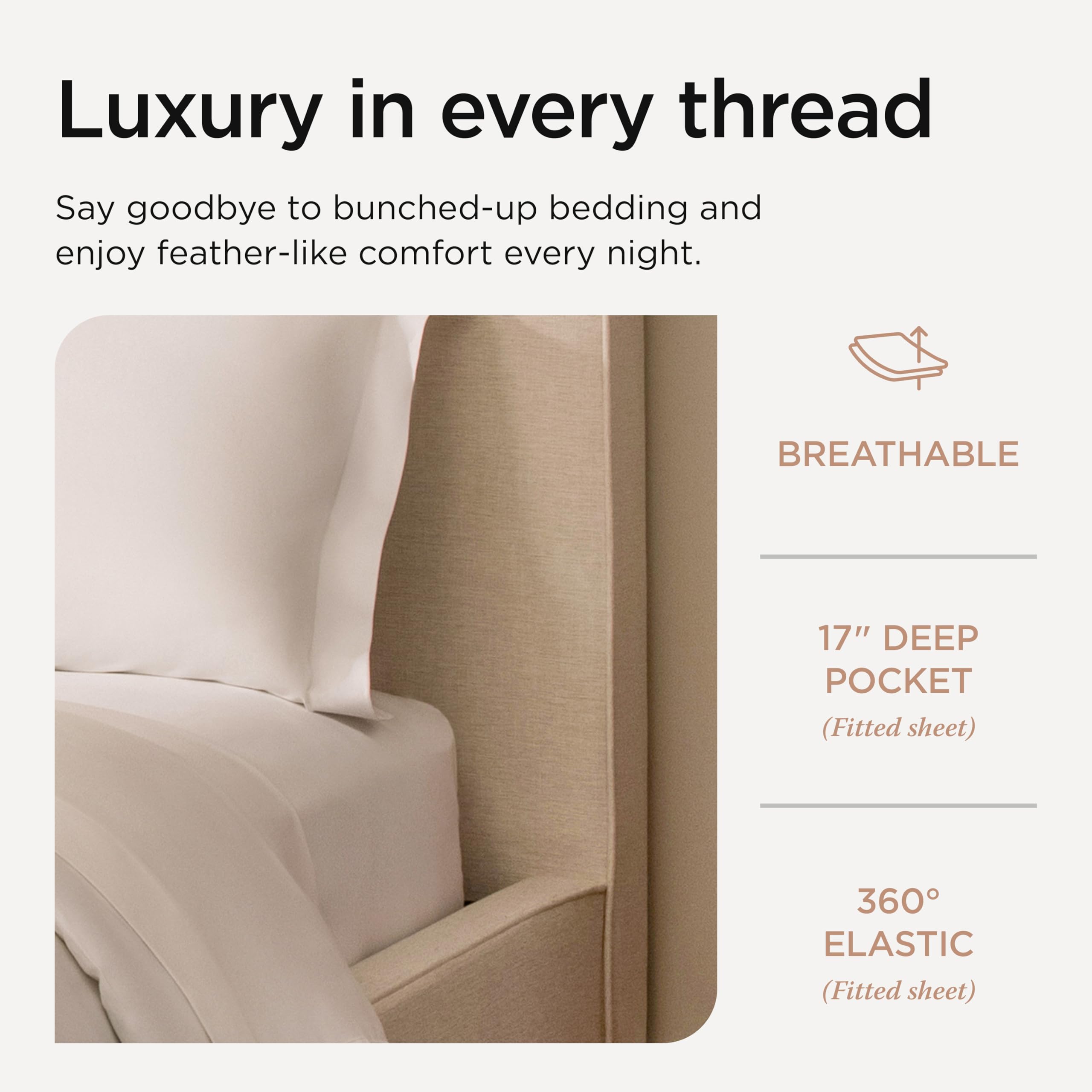 100% Supima Cotton Sheets, Luxury 1200 Thread Count Cotton Sheets for King Size Bed, 4 Pc Dark Grey King Bed Sheets Set, 5-Star Hotel Quality with Elasticized Deep Pocket King Sheets