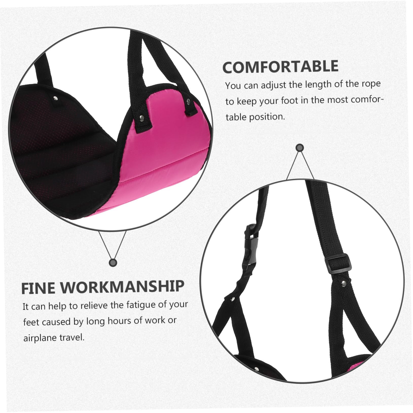 改Portable Floor Mat Traveling Essentials Necessary Hammocks Travel Essentials Foot Rest for Flight Rest for Foot Travel Foot Rest Foot Hammock Travel Artifact Office Sponge Airplane