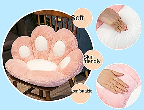 改Cartoon Bear paw cat Claw Cushion, Half-Surround Cushion, Lazy one-Piece Sofa, Office seat, Student Cushion (Deep Space Gray, 60cm*70cm)