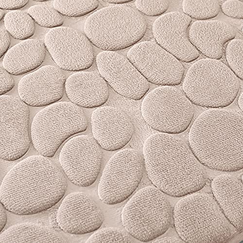 Memory Foam Bath Mat Cobblestone Bathroom Rugs Super Water Absorbent Machine Washable Bath Rugs