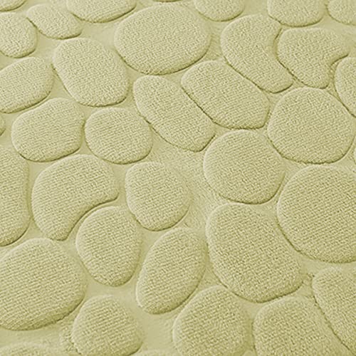 Memory Foam Bath Mat Cobblestone Bathroom Rugs Super Water Absorbent Machine Washable Bath Rugs
