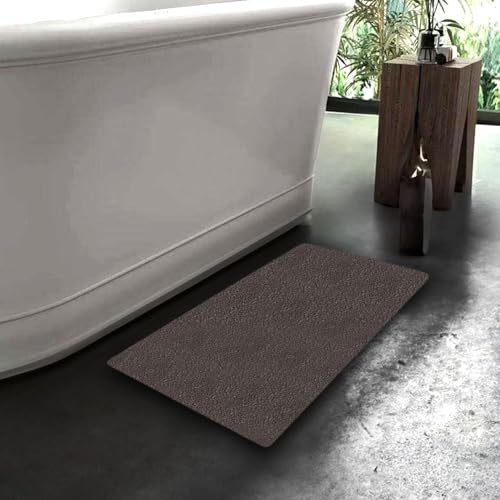 Super Absorbent Mat for Bathroom, Quick Dry Bath Mat with Non-Slip Rubber Backing, Stain-Resistant Bathroom Rug, Easy Clean Bath Mat